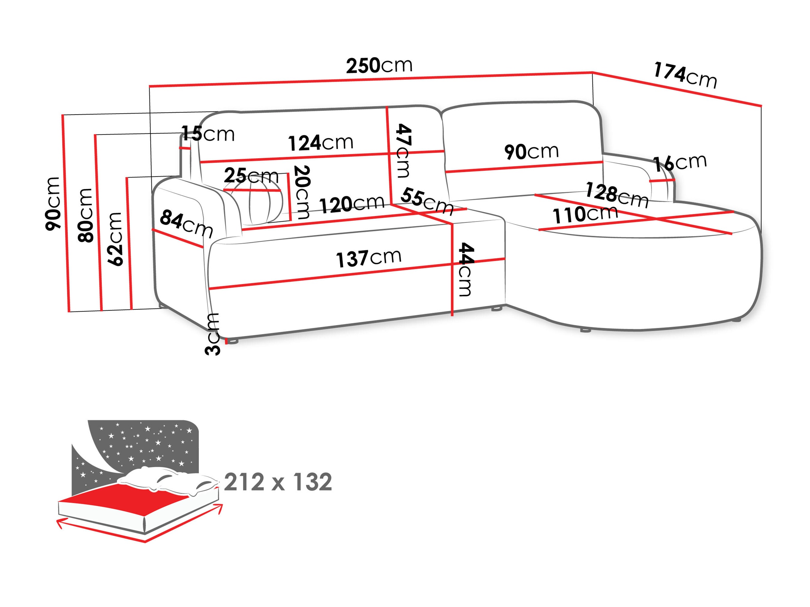 Corner sofa Comfivo Popis (Lambi 07)