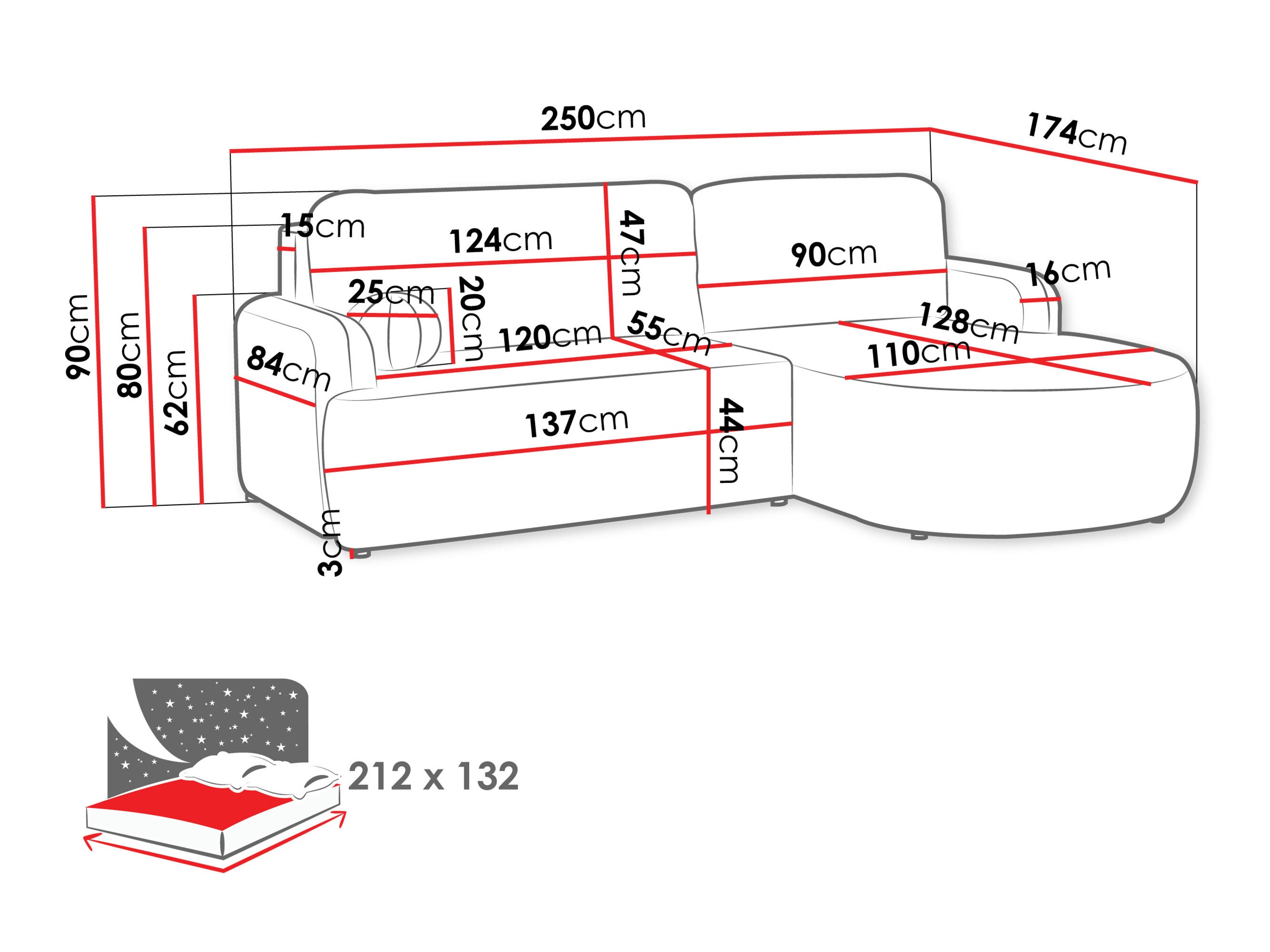 Corner sofa Comfivo Popis (Lumo 40)