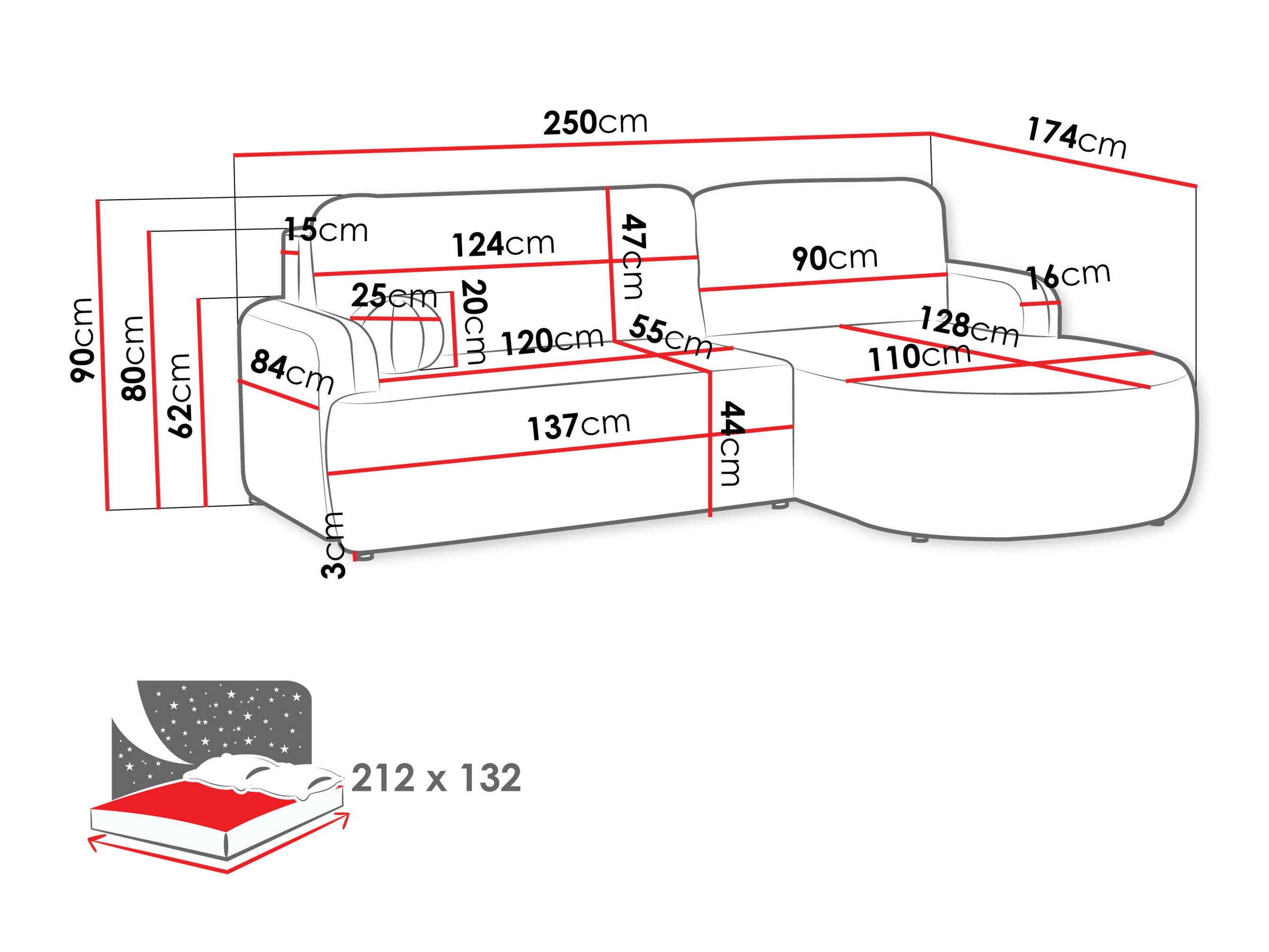 Corner sofa Comfivo Popis (Lumo 40)