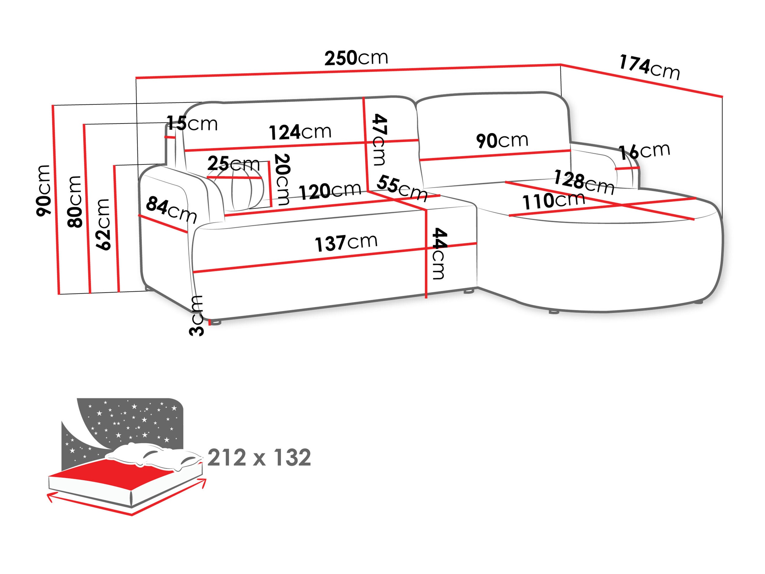 Corner sofa Comfivo Popis (Magic Velvet 2217)