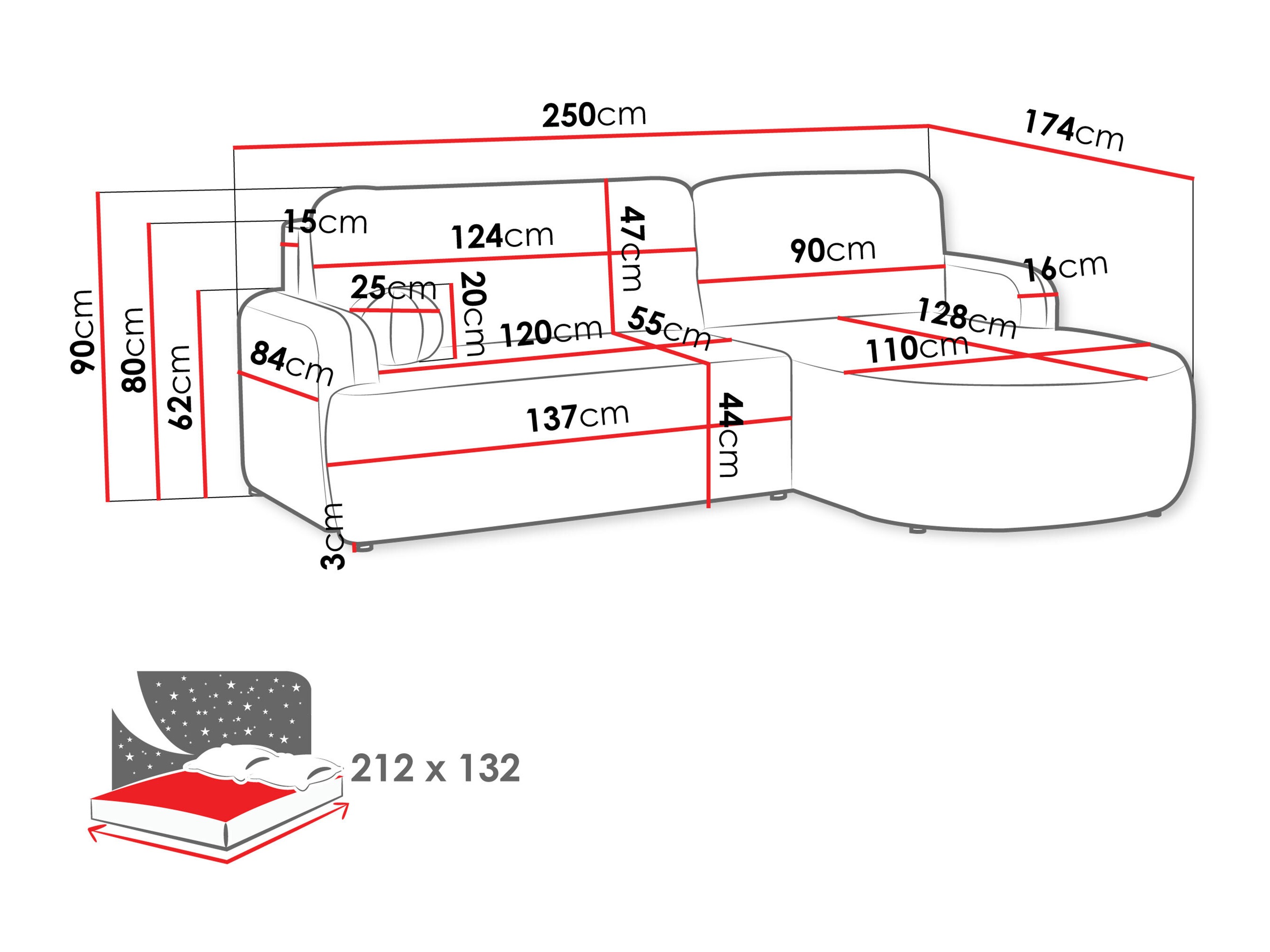 Corner sofa Comfivo Popis (Poso 14)