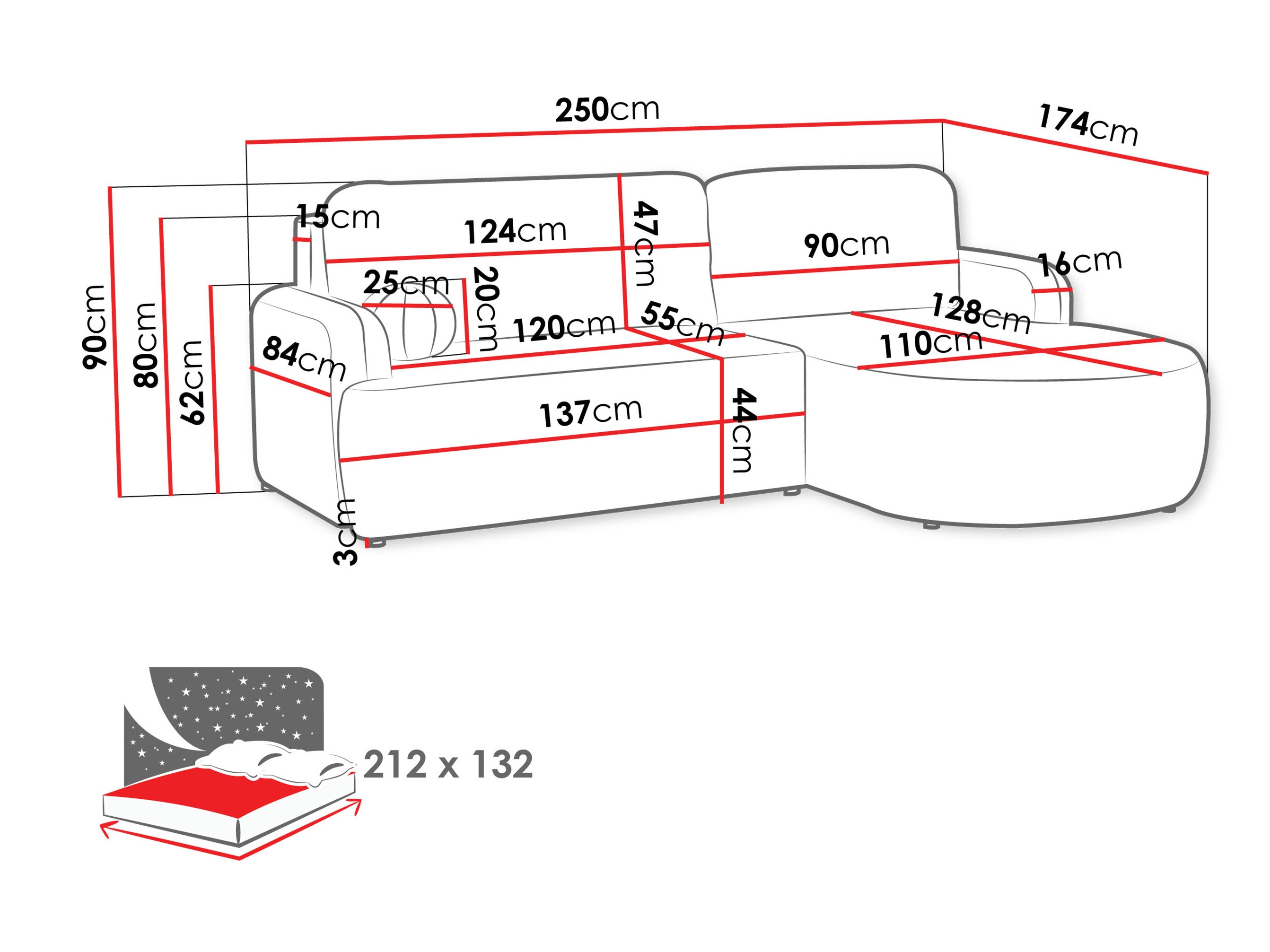 Corner sofa Comfivo Popis (Poso 47)