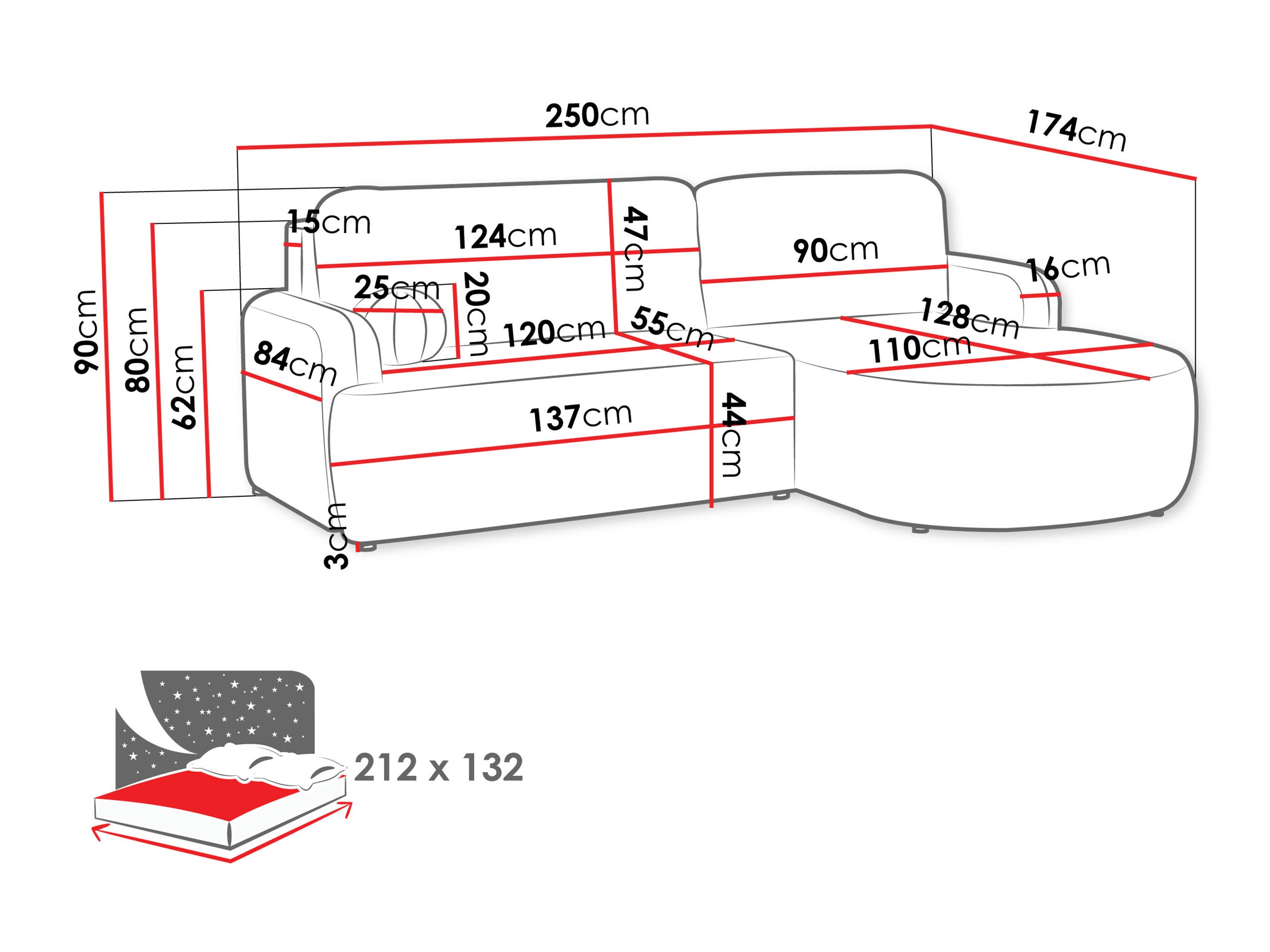 Corner sofa Comfivo Popis (Poso 47)