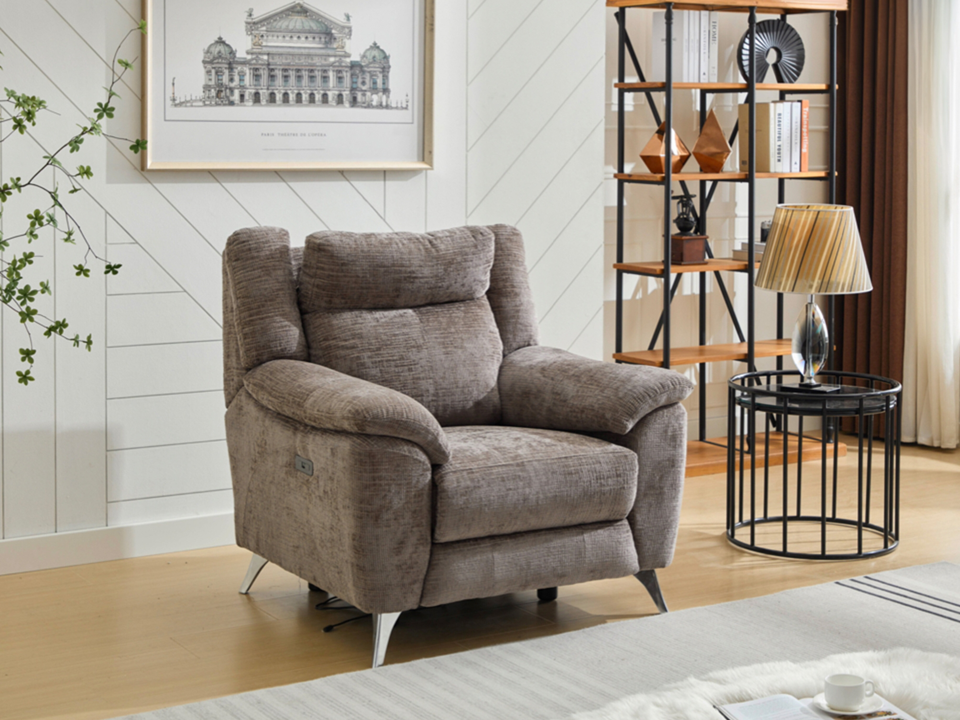 Recliner armchair Anaheim 106 (Brown)