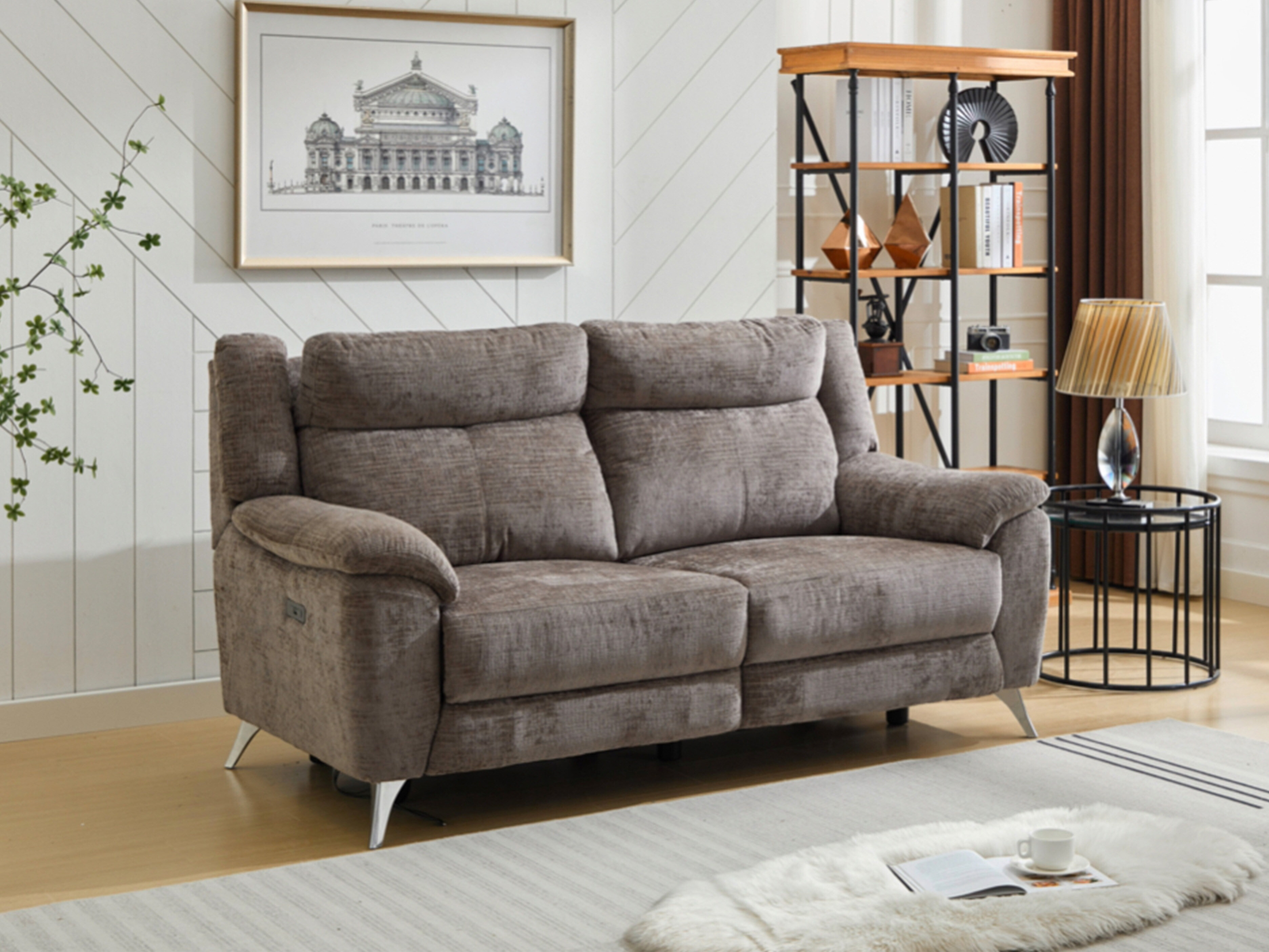 Recliner sofa Anaheim 108 (Brown)