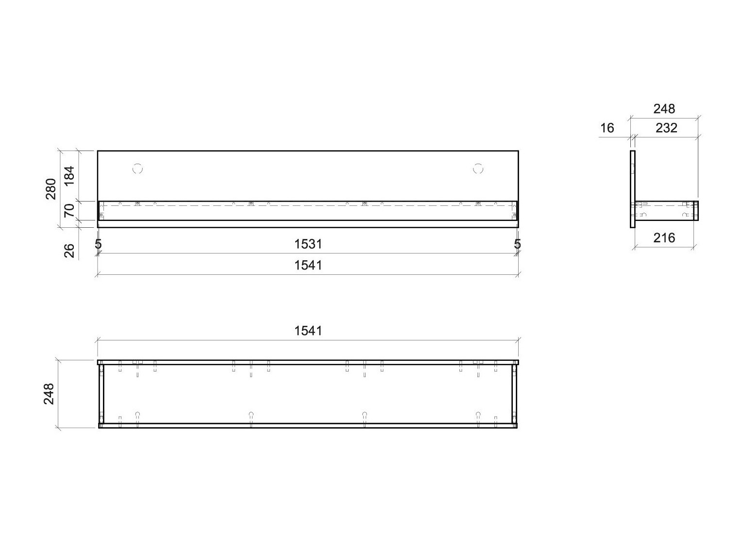 Wall shelf Ophtola 111
