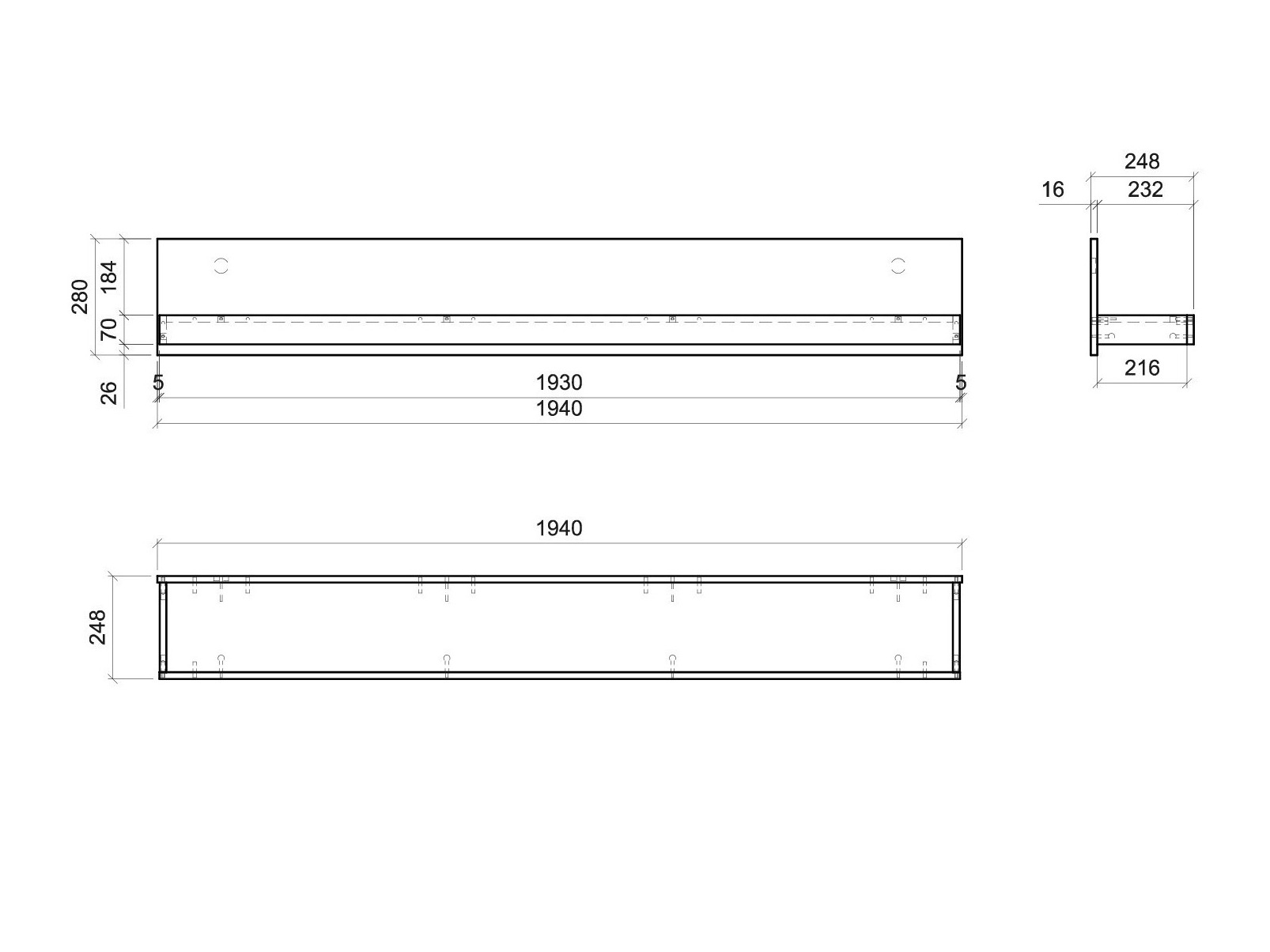 Wall shelf Ophtola 112