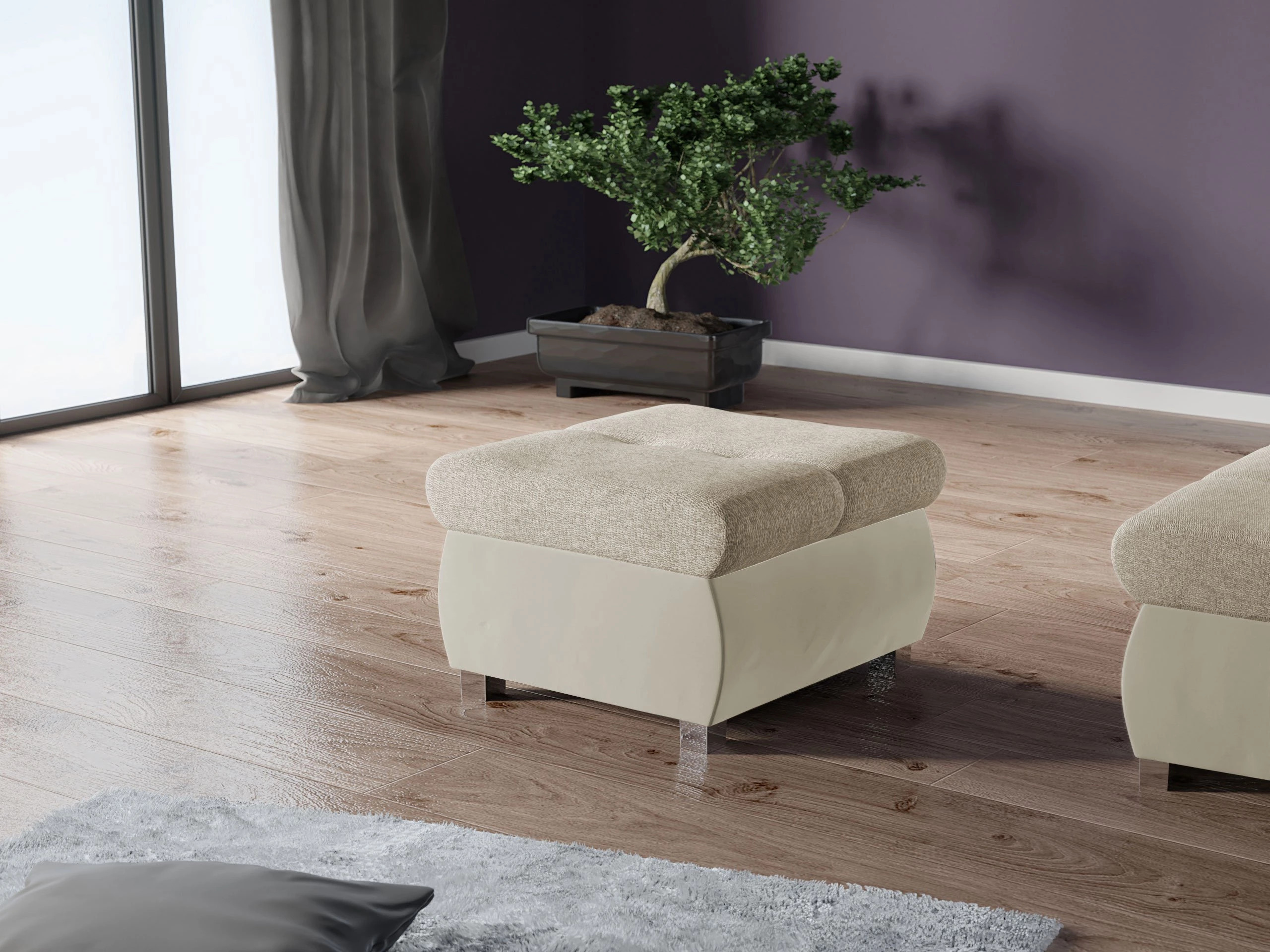 Ottoman Comfivo Nitor (Magic Velvet 2201 + Matana 17)