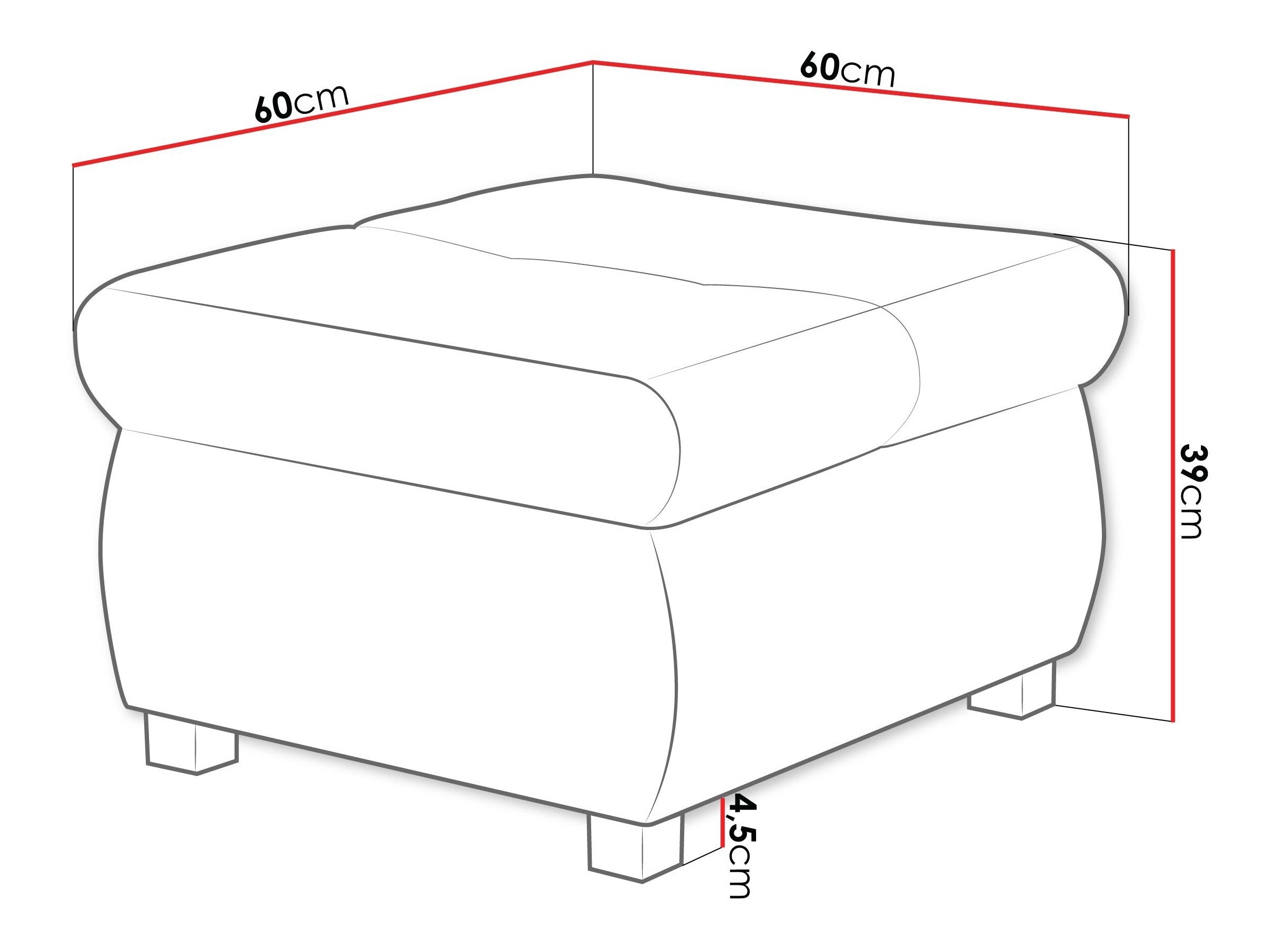 Ottoman Comfivo Nitor (Venus Velvet 2932)