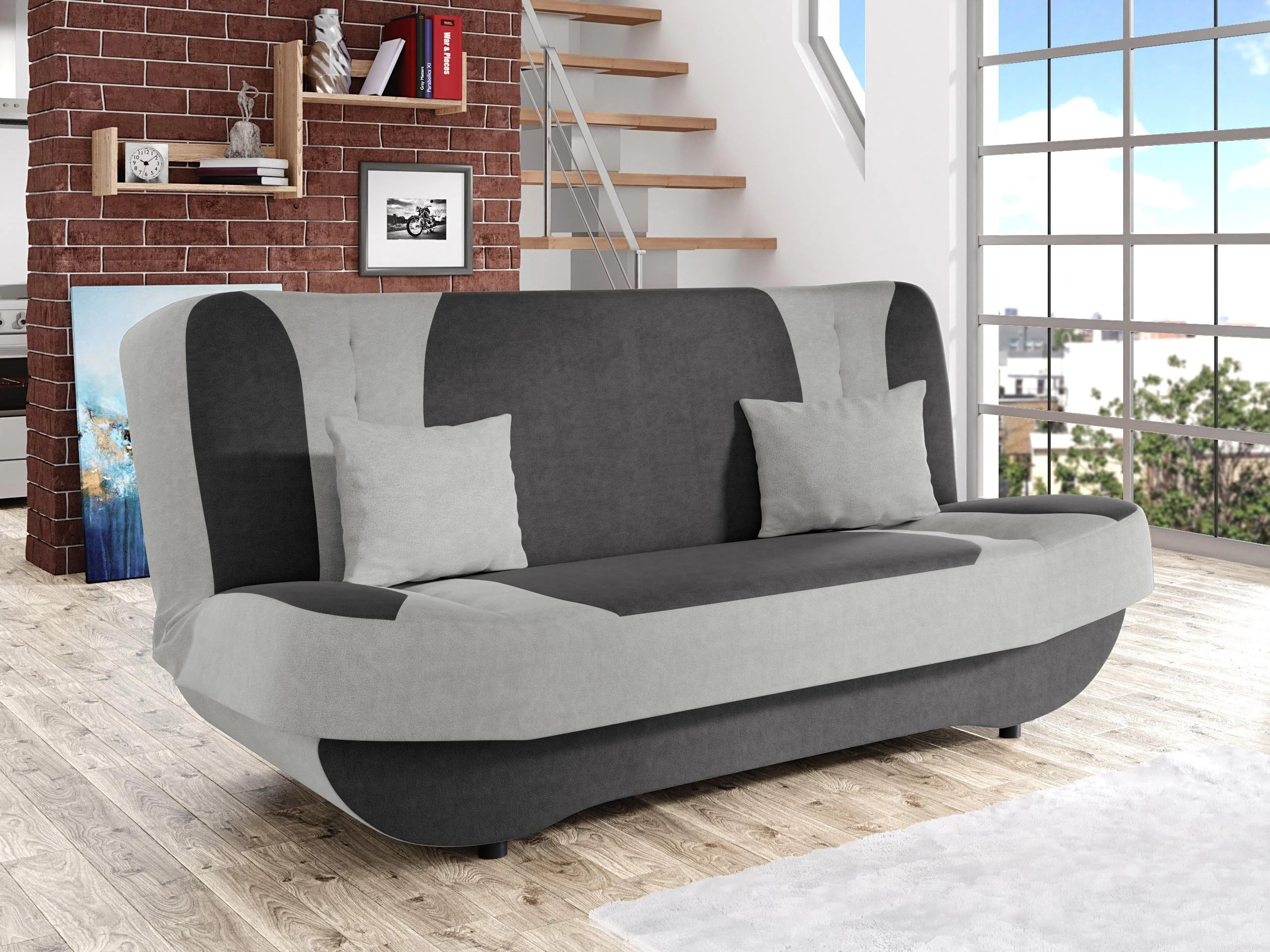 Sofa bed Comfivo Cervus (Uttario Velvet 2971 + Uttario Velvet 2973)