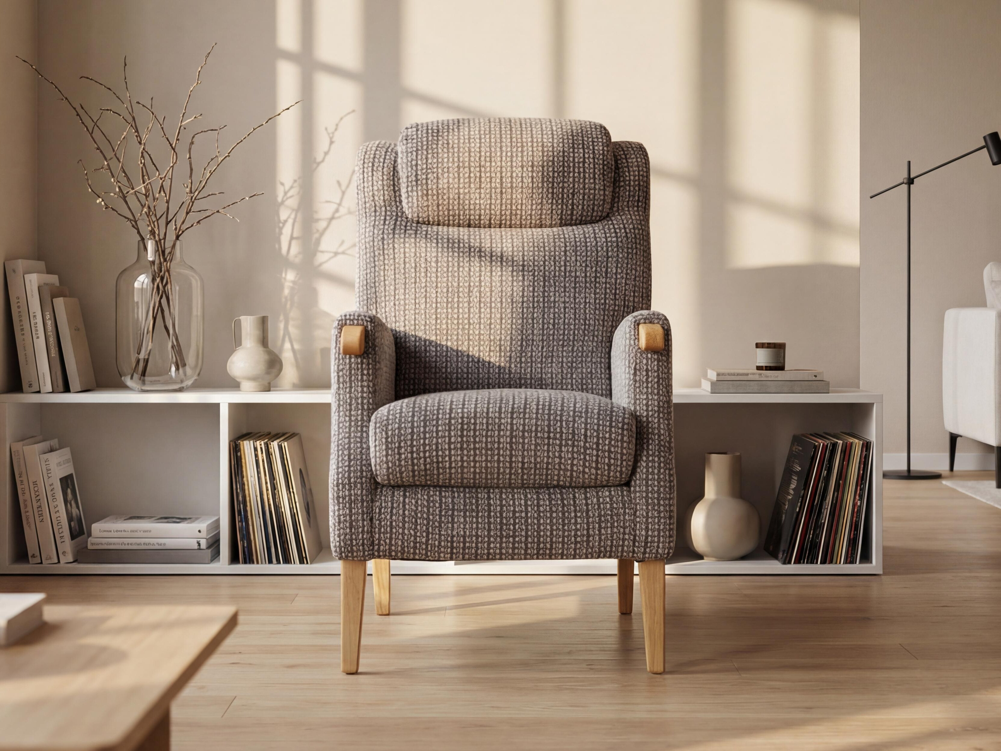 Armchair Anaheim 109 (Grey brown)