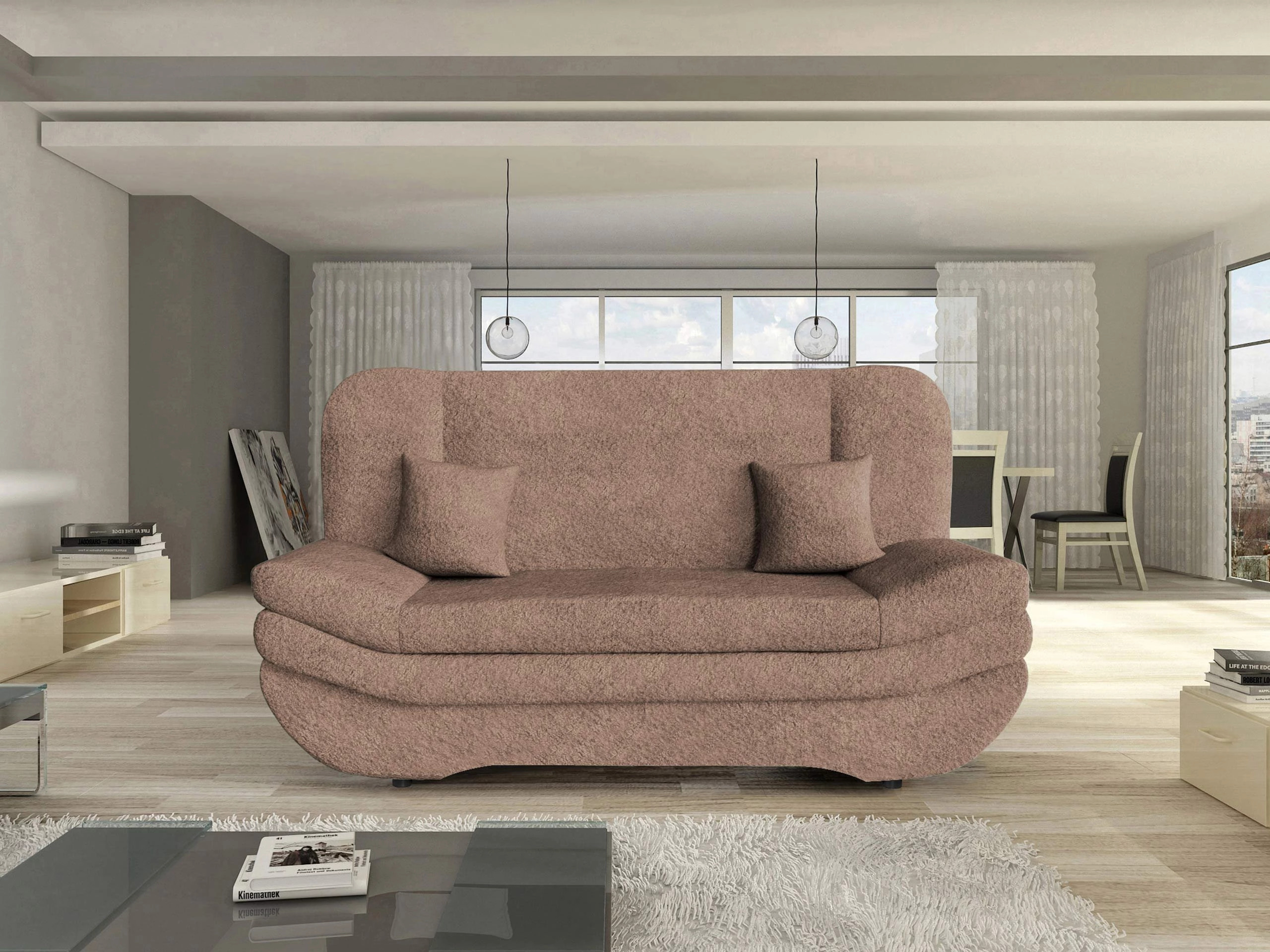 Sofa bed Comfivo Silva (Coral 45)