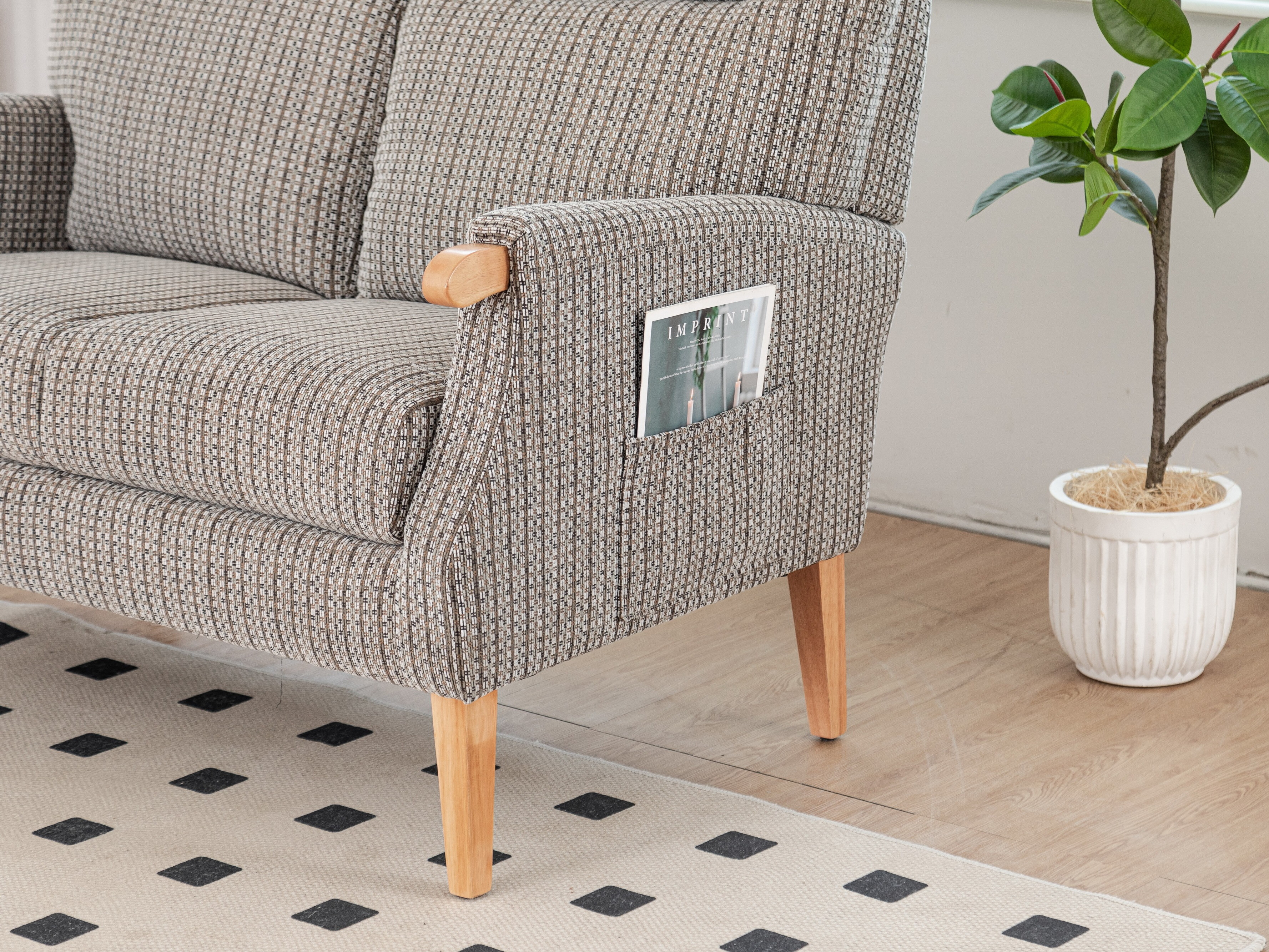 Sofa Anaheim 110 (Grey brown)