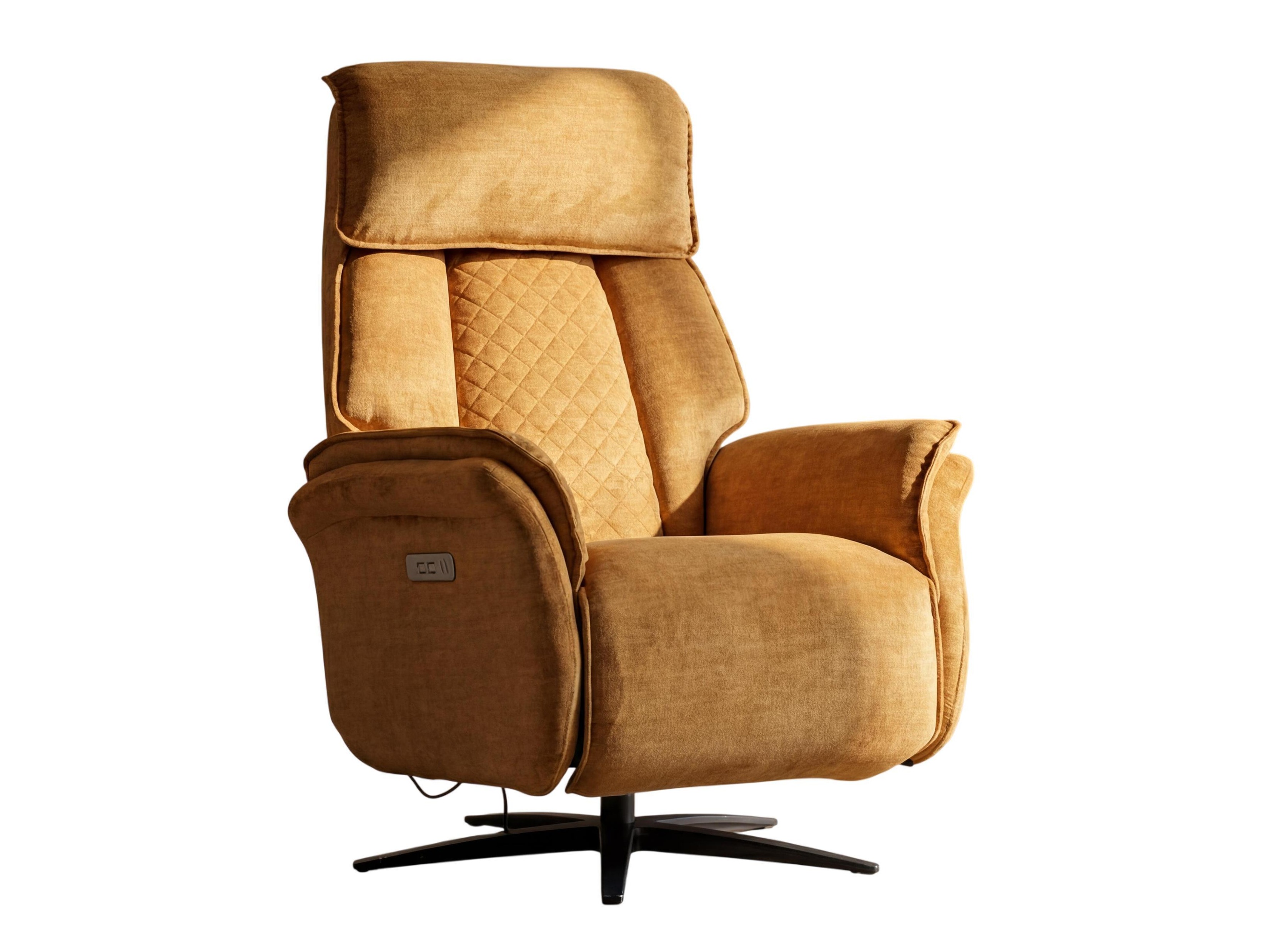 Armchair recliner Anaheim 111 (Dark yellow)