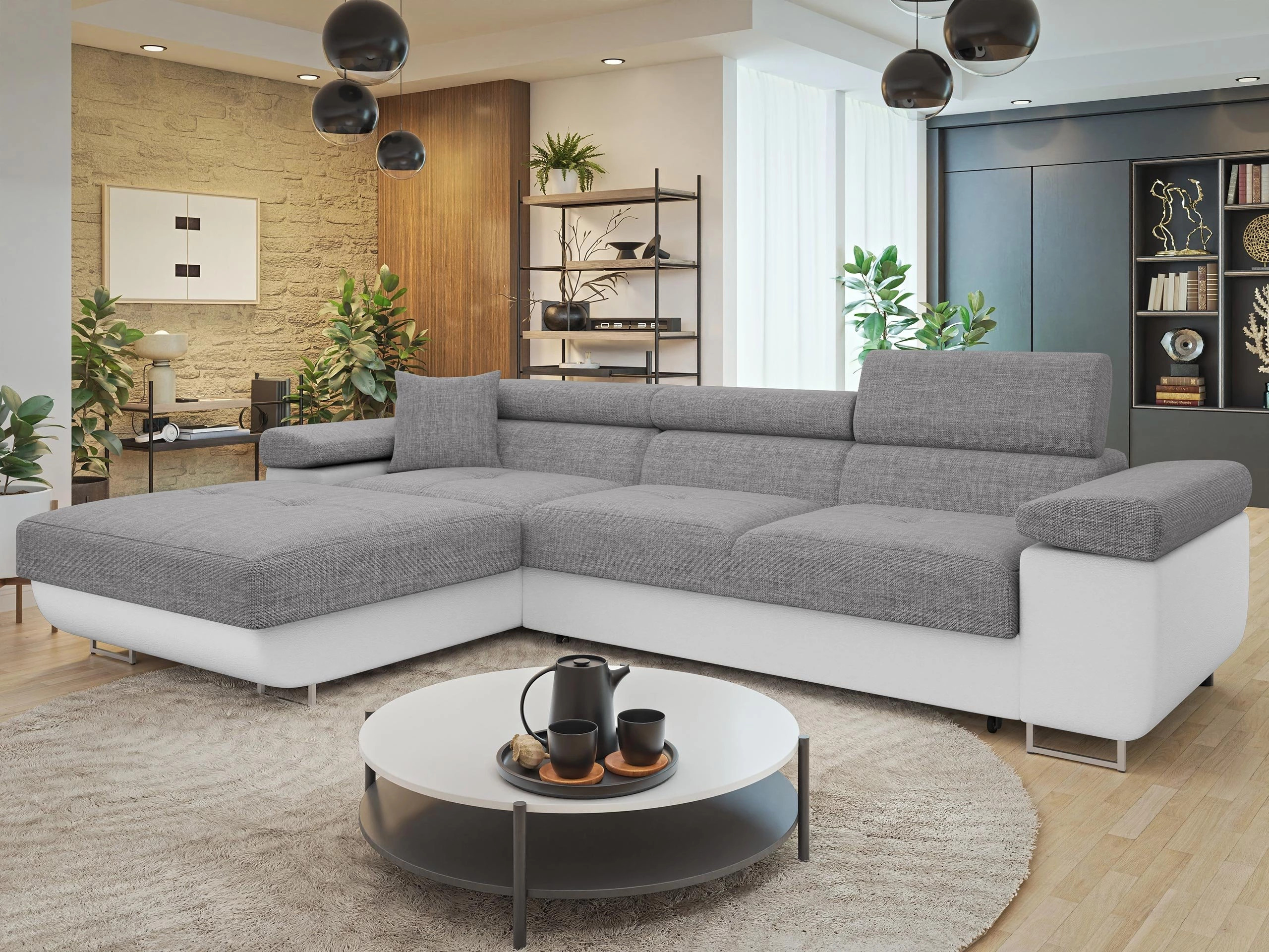 Corner sofa Comfivo Vinetum II (Soft 017 + Lux 05)