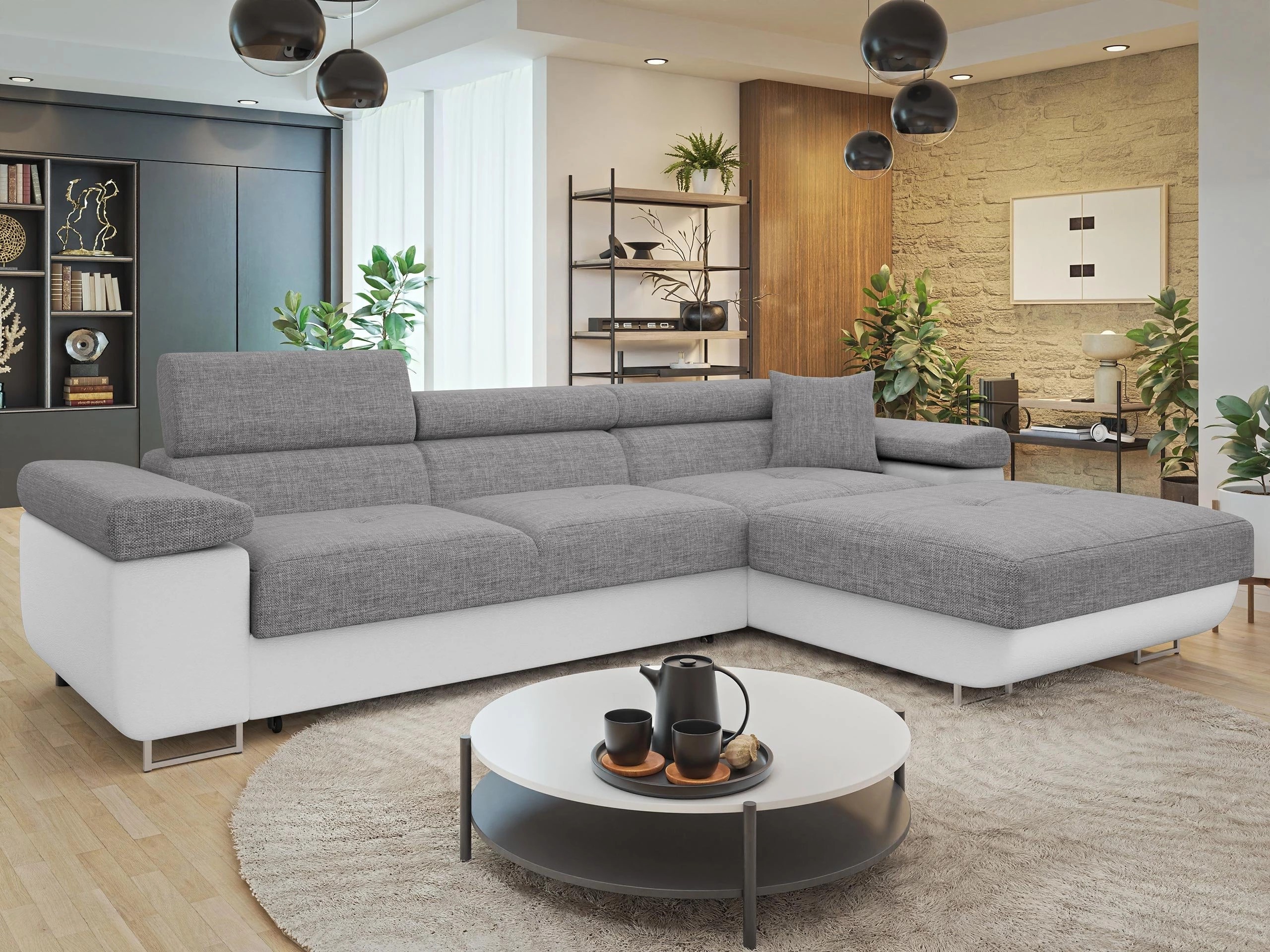 Corner sofa Comfivo Vinetum II (Soft 017 + Lux 05)