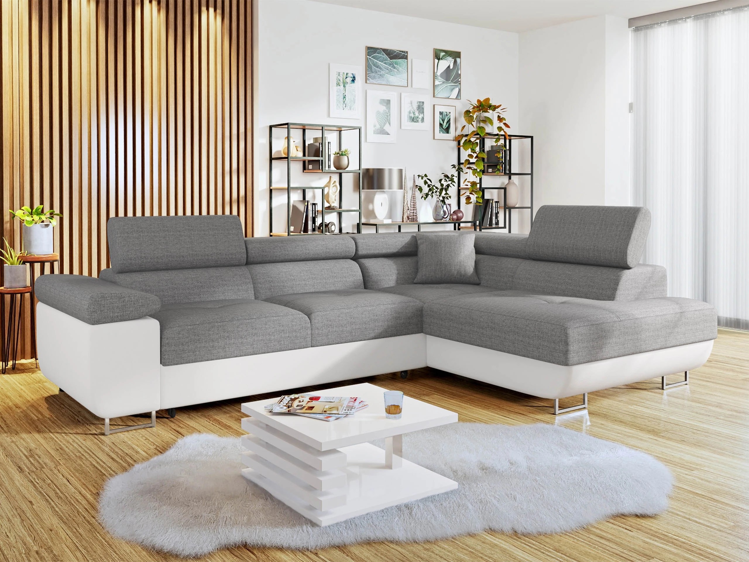 Corner sofa Comfivo Vinetum (Soft 017 + Lux 05)