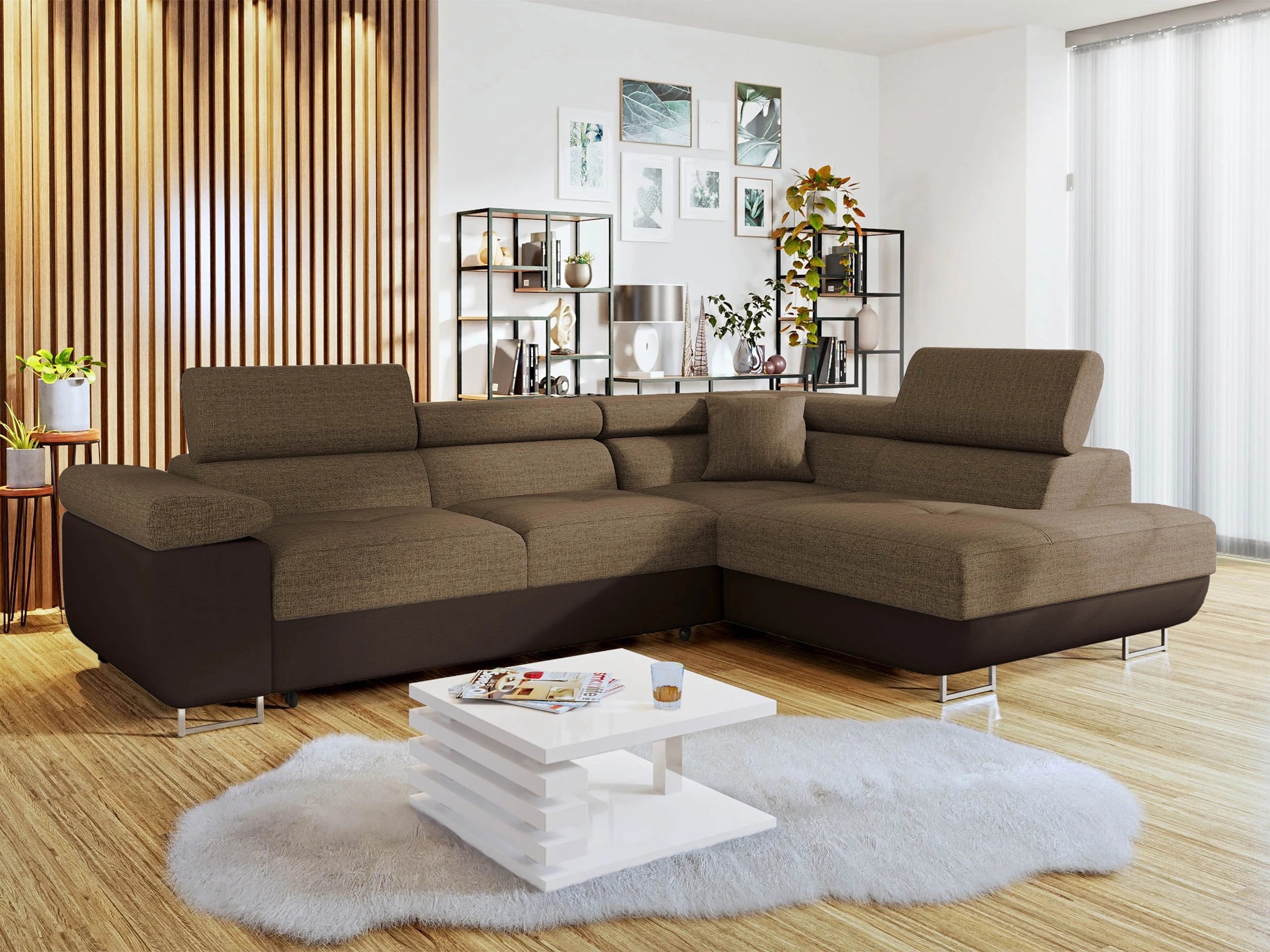 Corner sofa Comfivo Vinetum (Soft 066 + Lux 03)