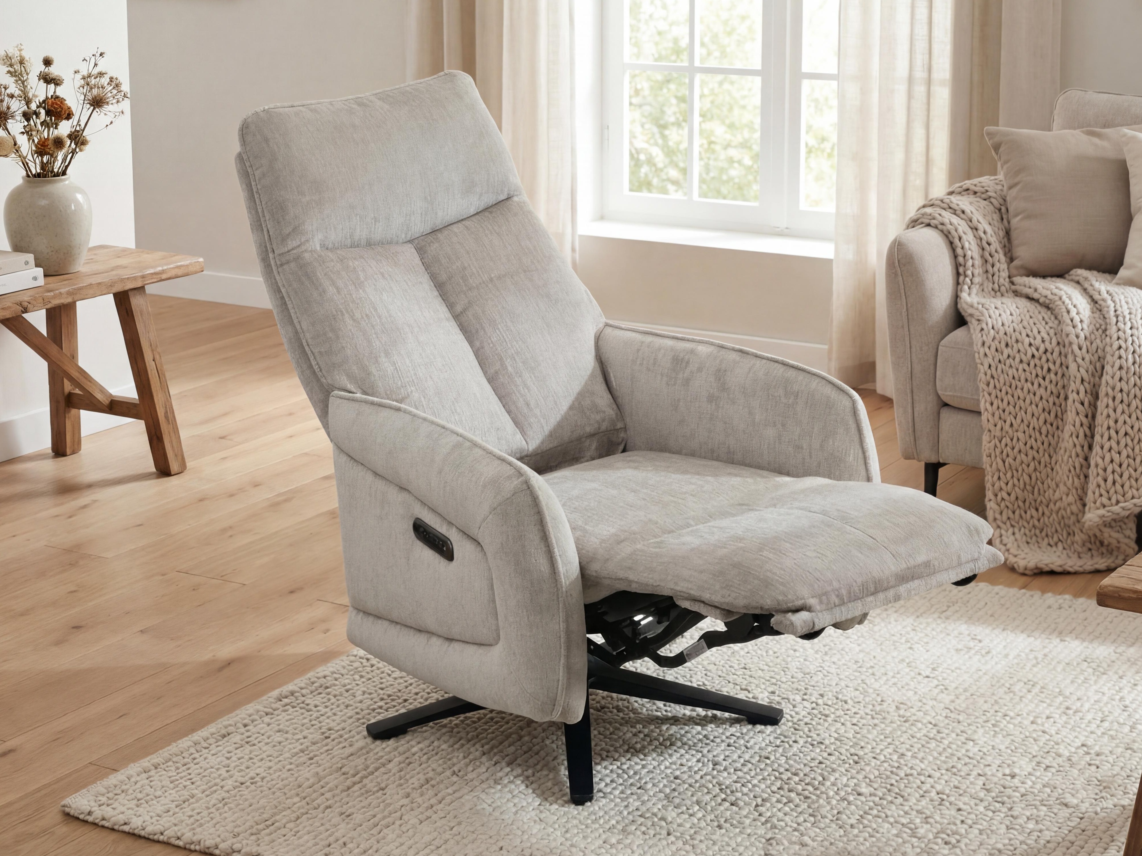 Armchair recliner Anaheim 112 (Light beige)