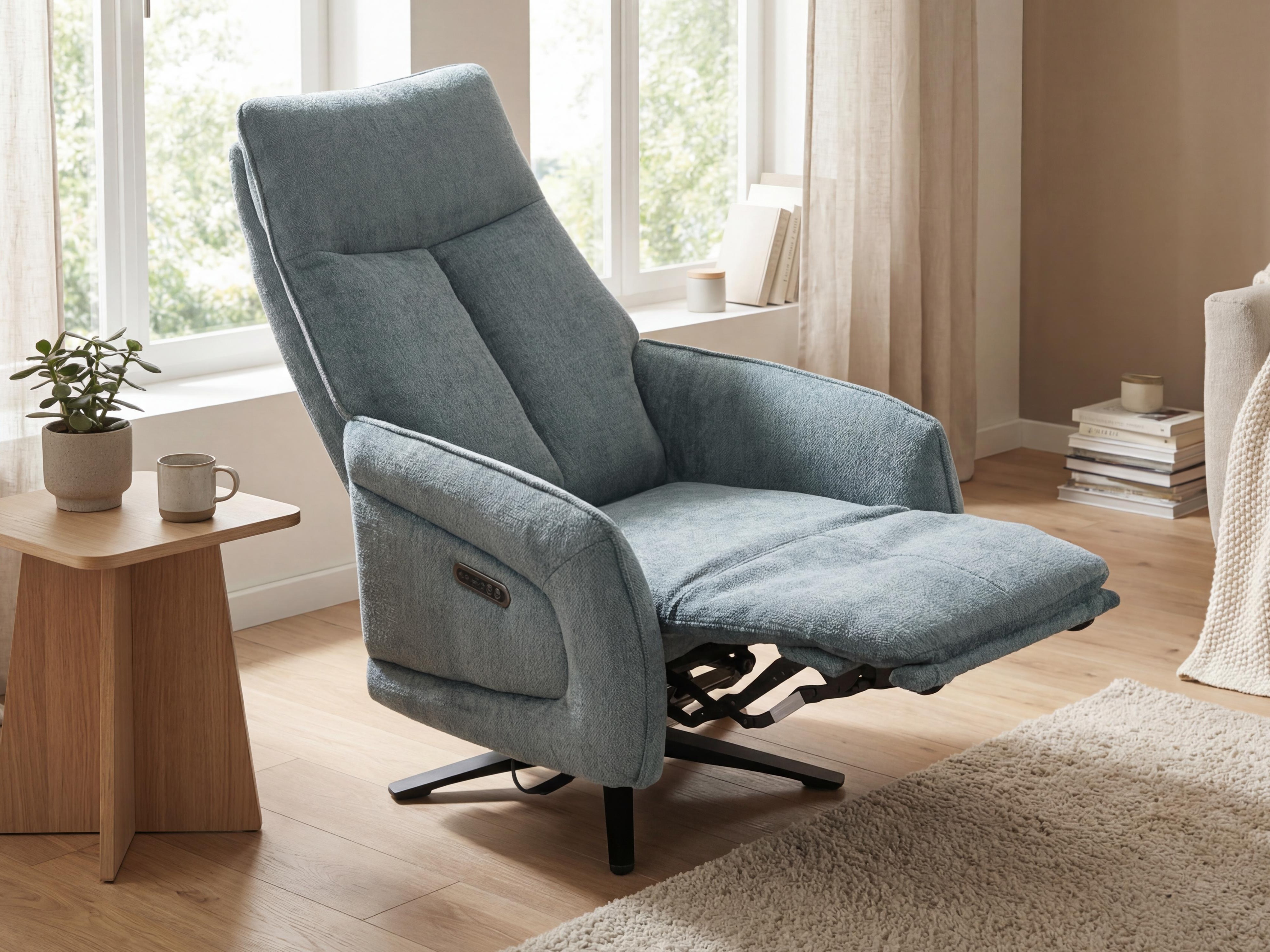 Armchair recliner Anaheim 112 (Light blue)