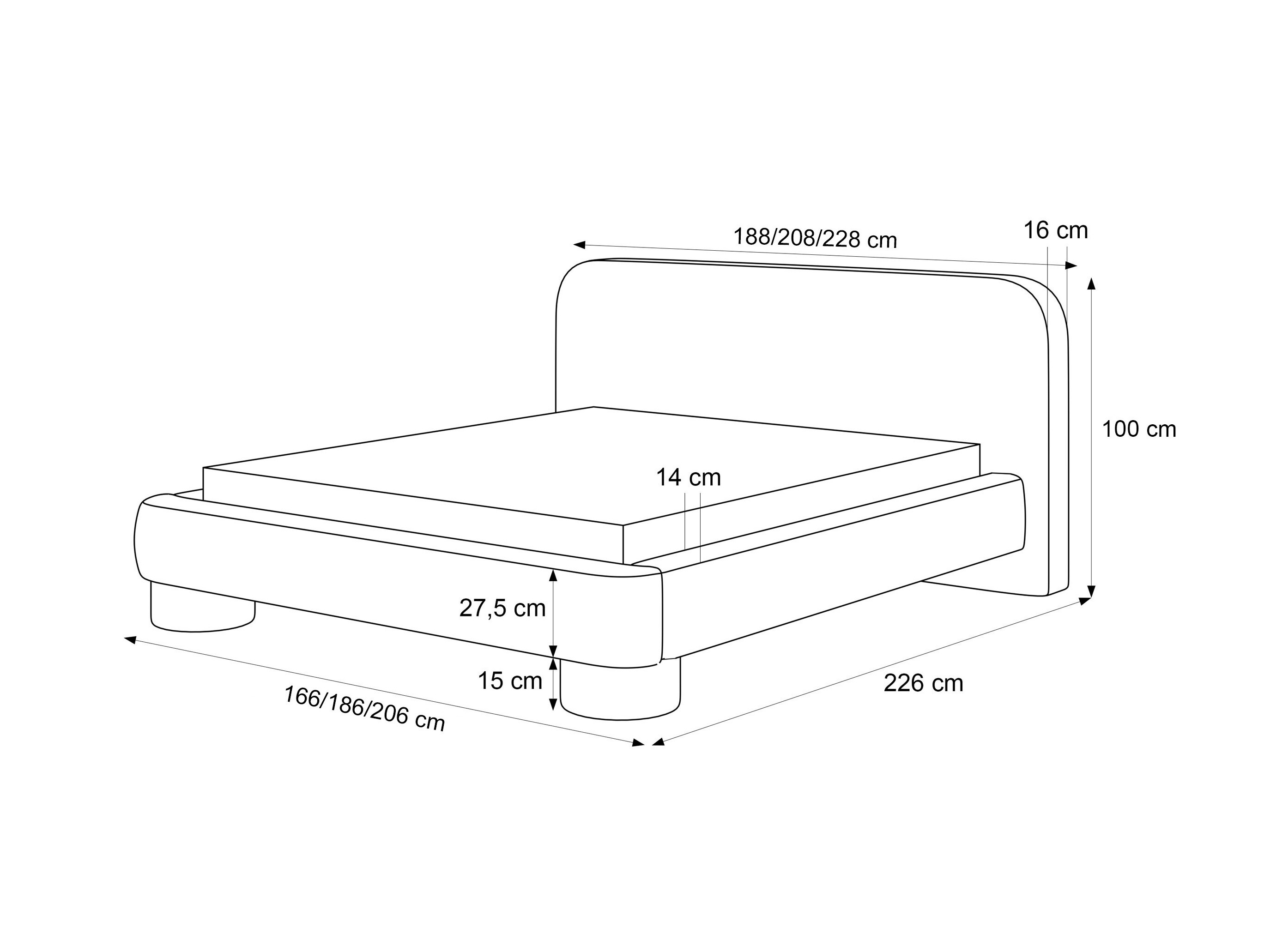 Bed Martinez 130 (Alice 06)