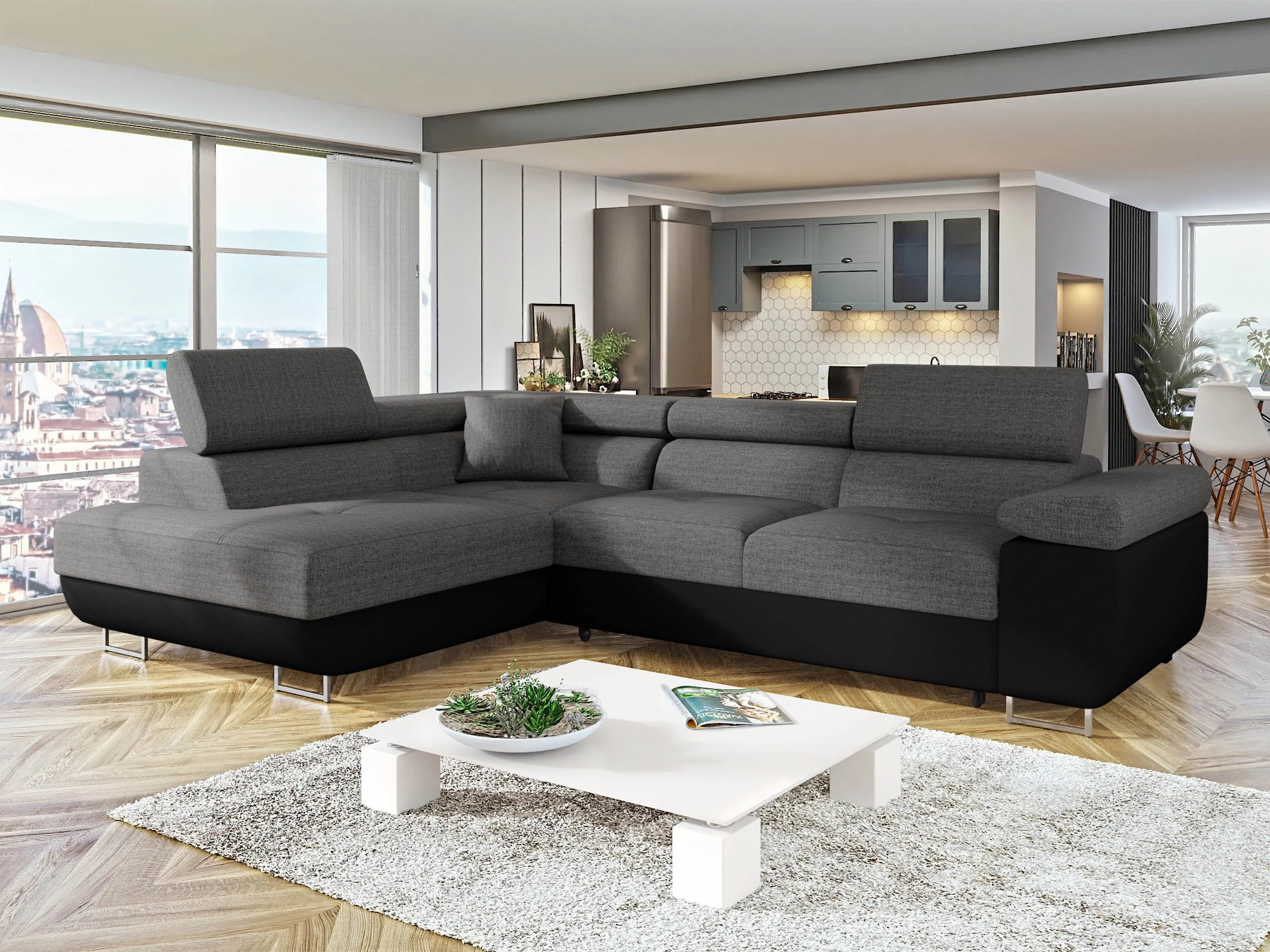 Corner sofa Comfivo Vinetum (Soft 011 + Lux 06)