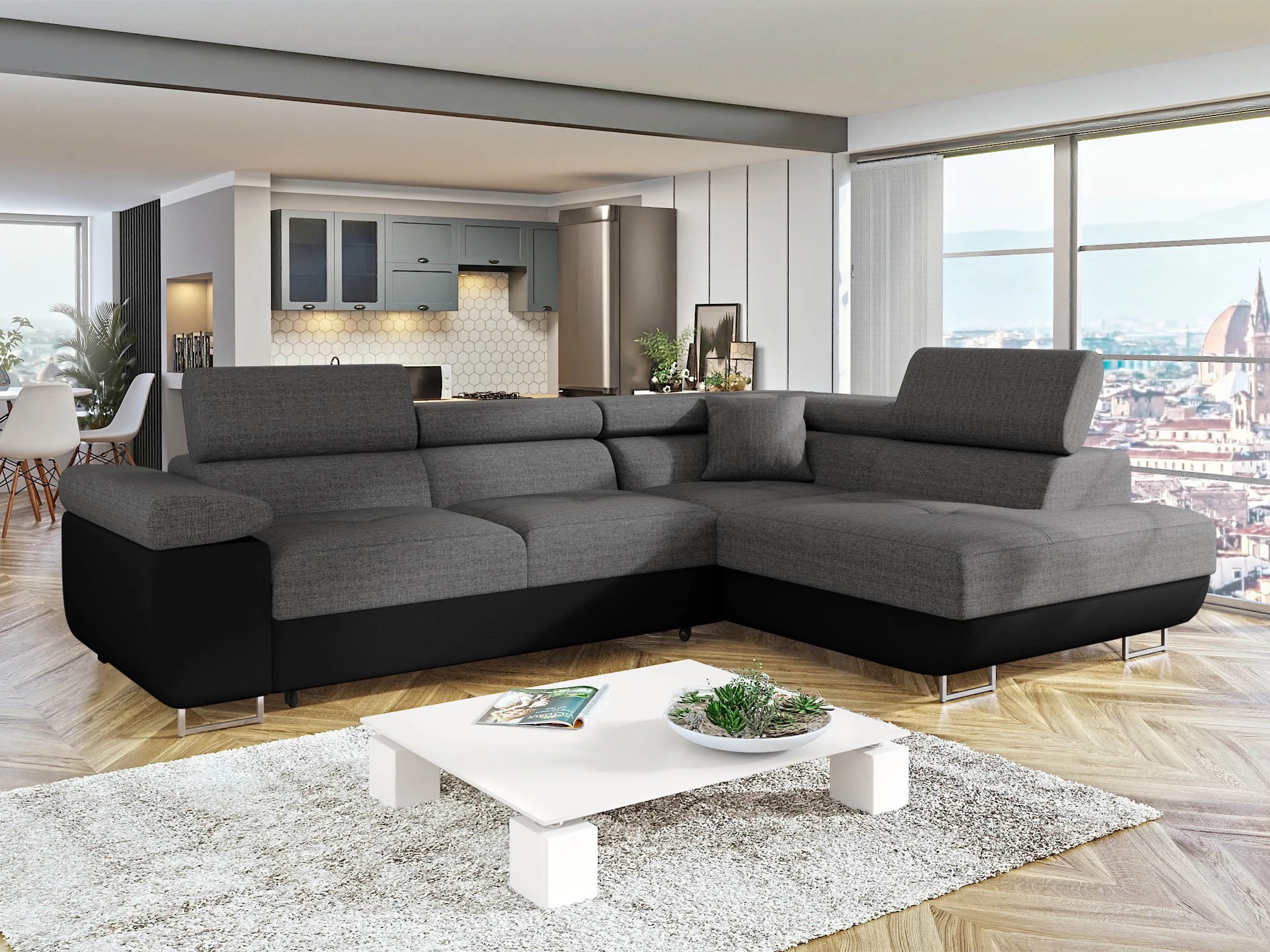 Corner sofa Comfivo Vinetum (Soft 011 + Lux 06)