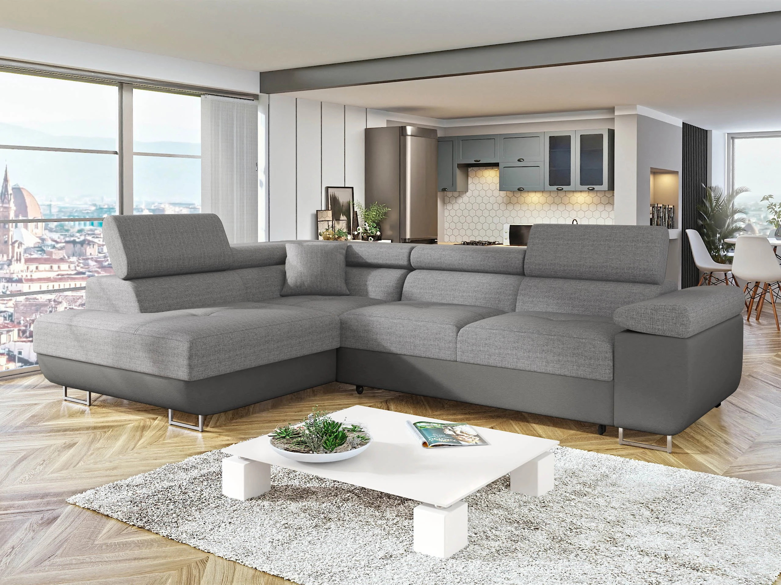 Corner sofa Comfivo Vinetum (Soft 029 + Lux 05)