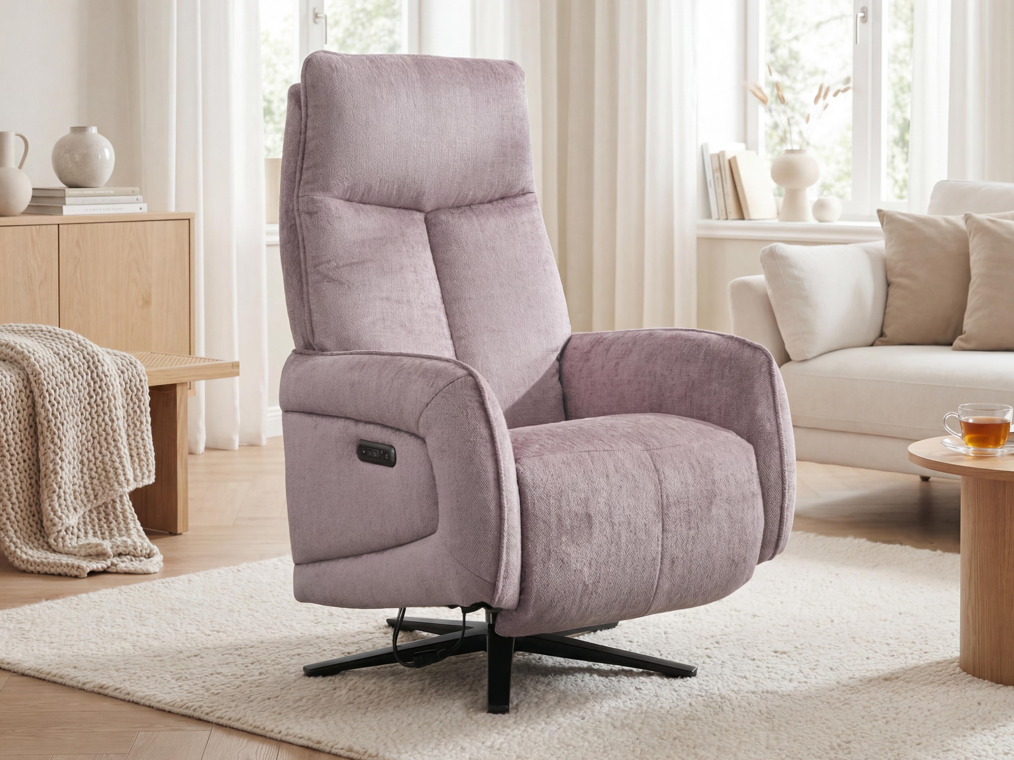 Recliner armchair Anaheim 112 (Dusty pink)
