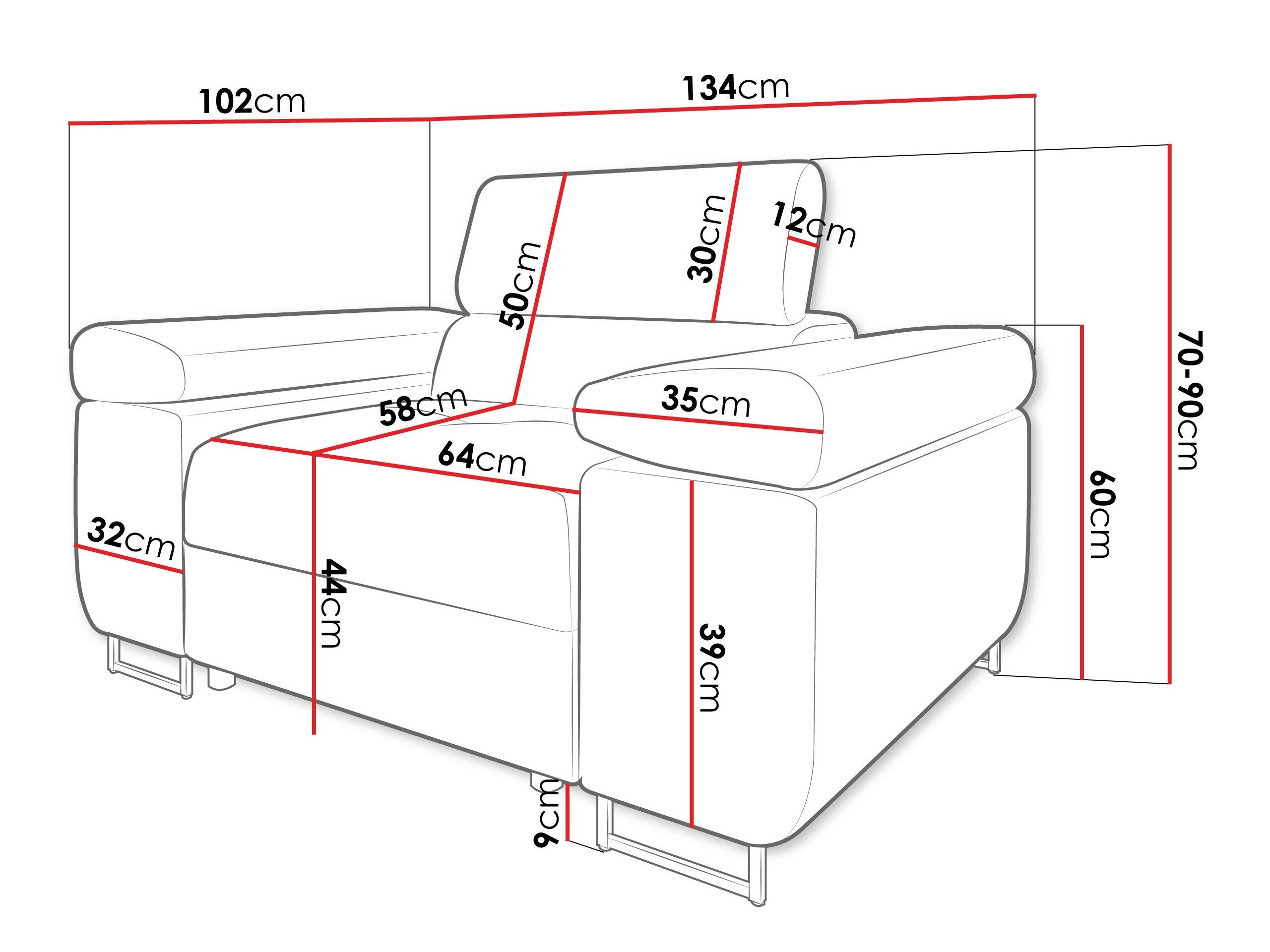 Armchair Comfivo Vinetum (Polo 891)