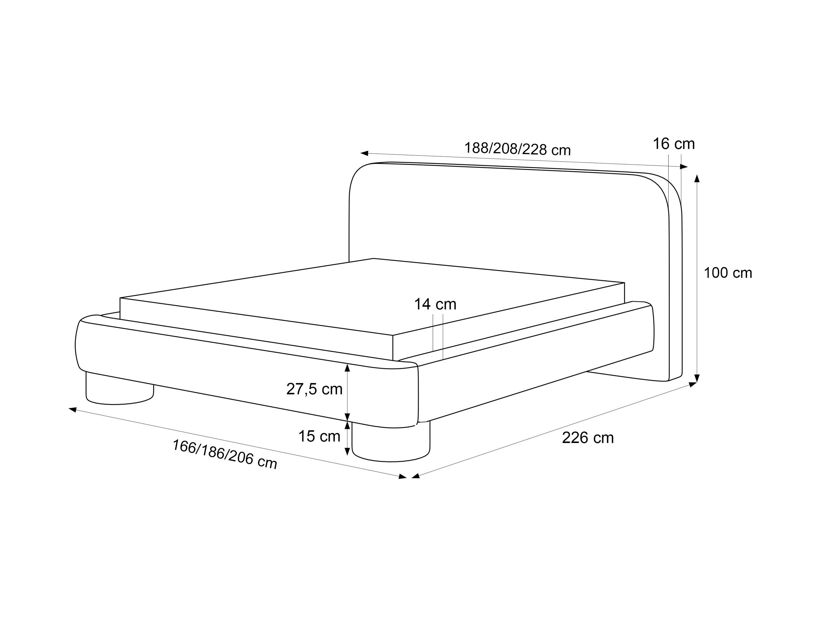 Bed Martinez 130 (Lumo 65)