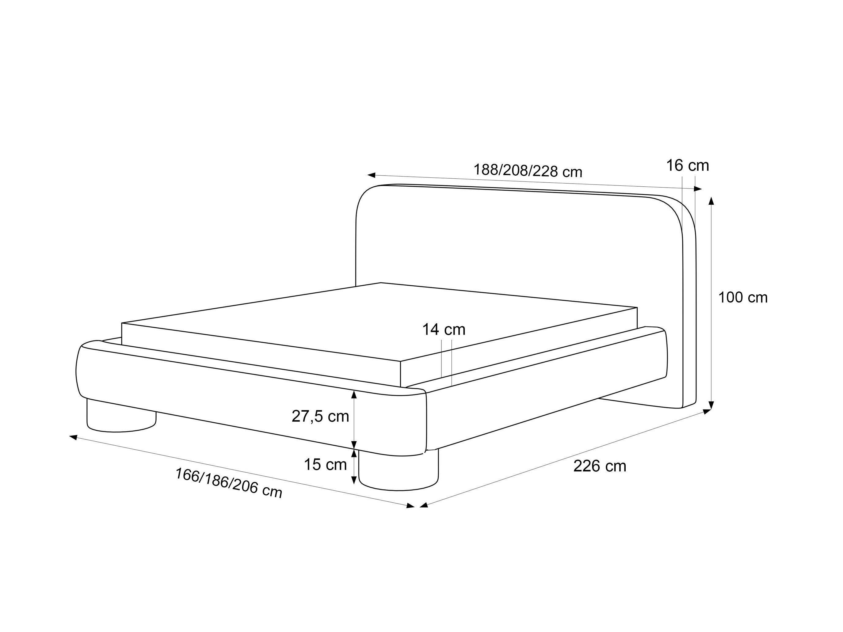 Bed Martinez 130 (Lumo 80)