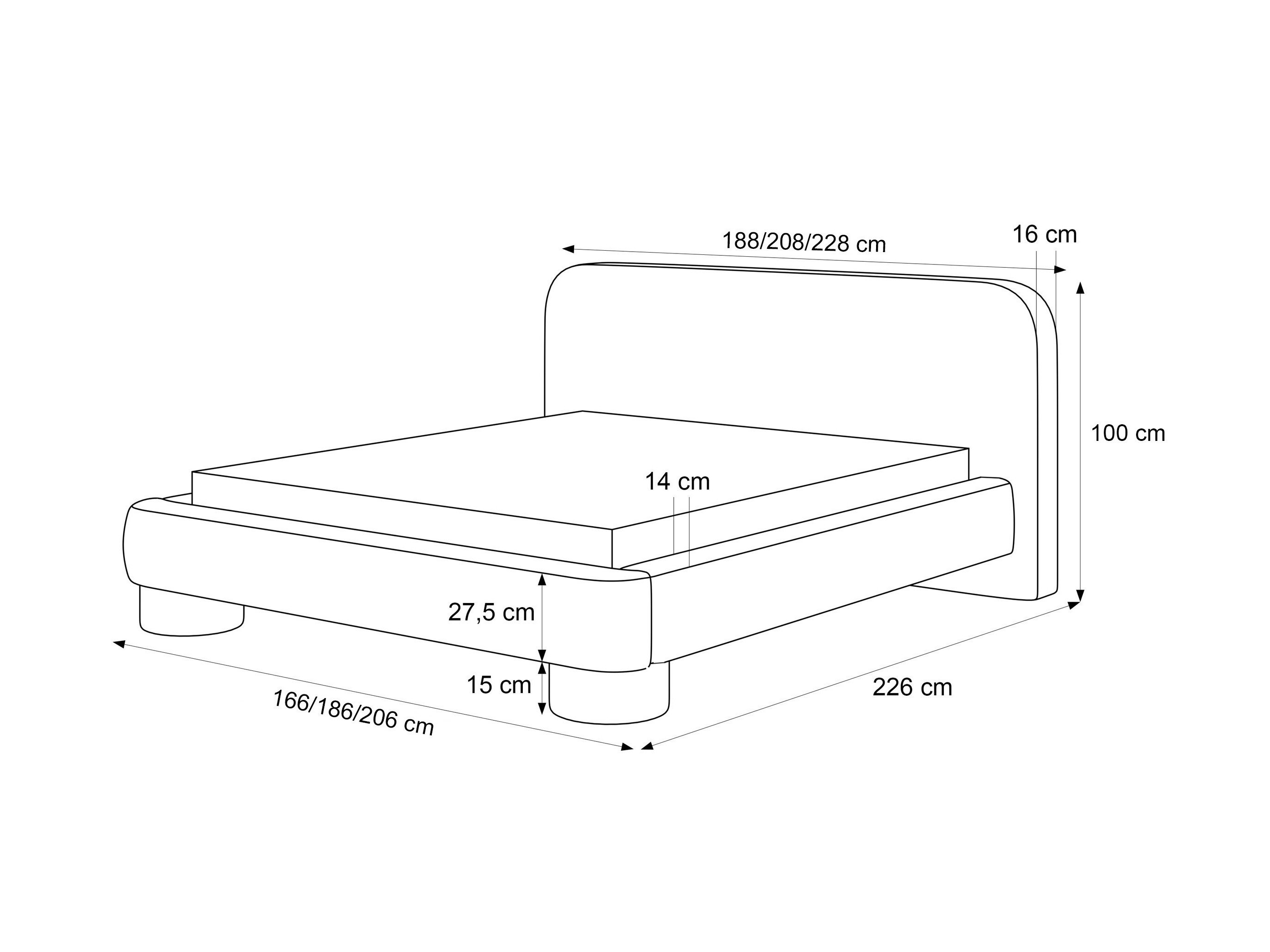 Bed Martinez 130 (Lumo 80)