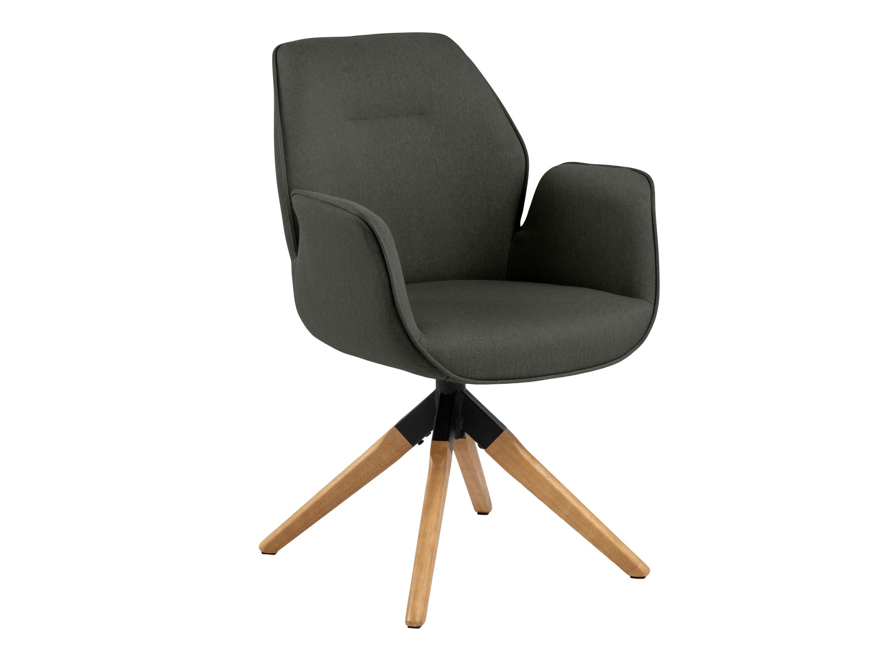 Chair Norsica 391 (Dark grey + Light wood)