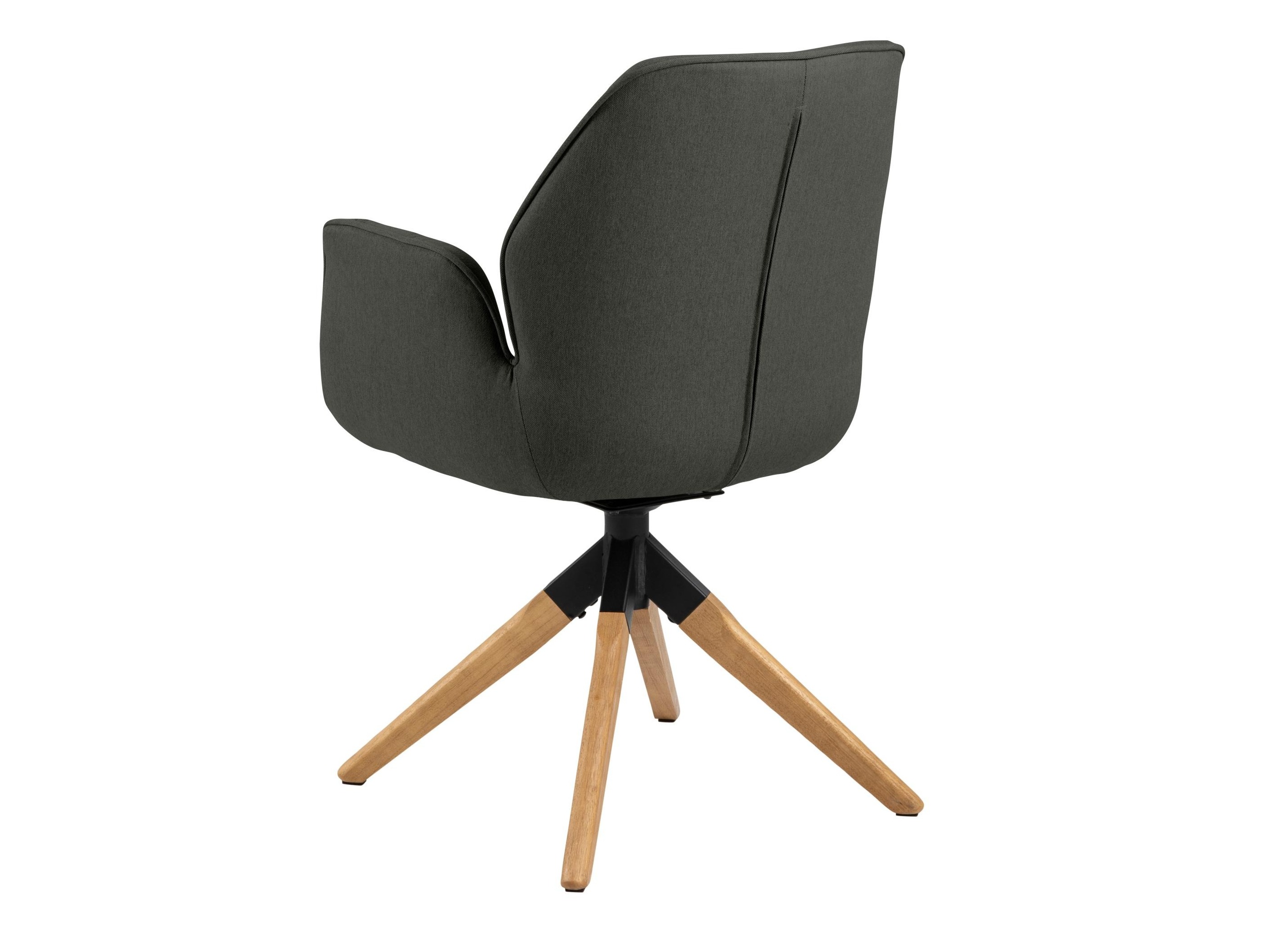 Chair Norsica 391 (Dark grey + Light wood)