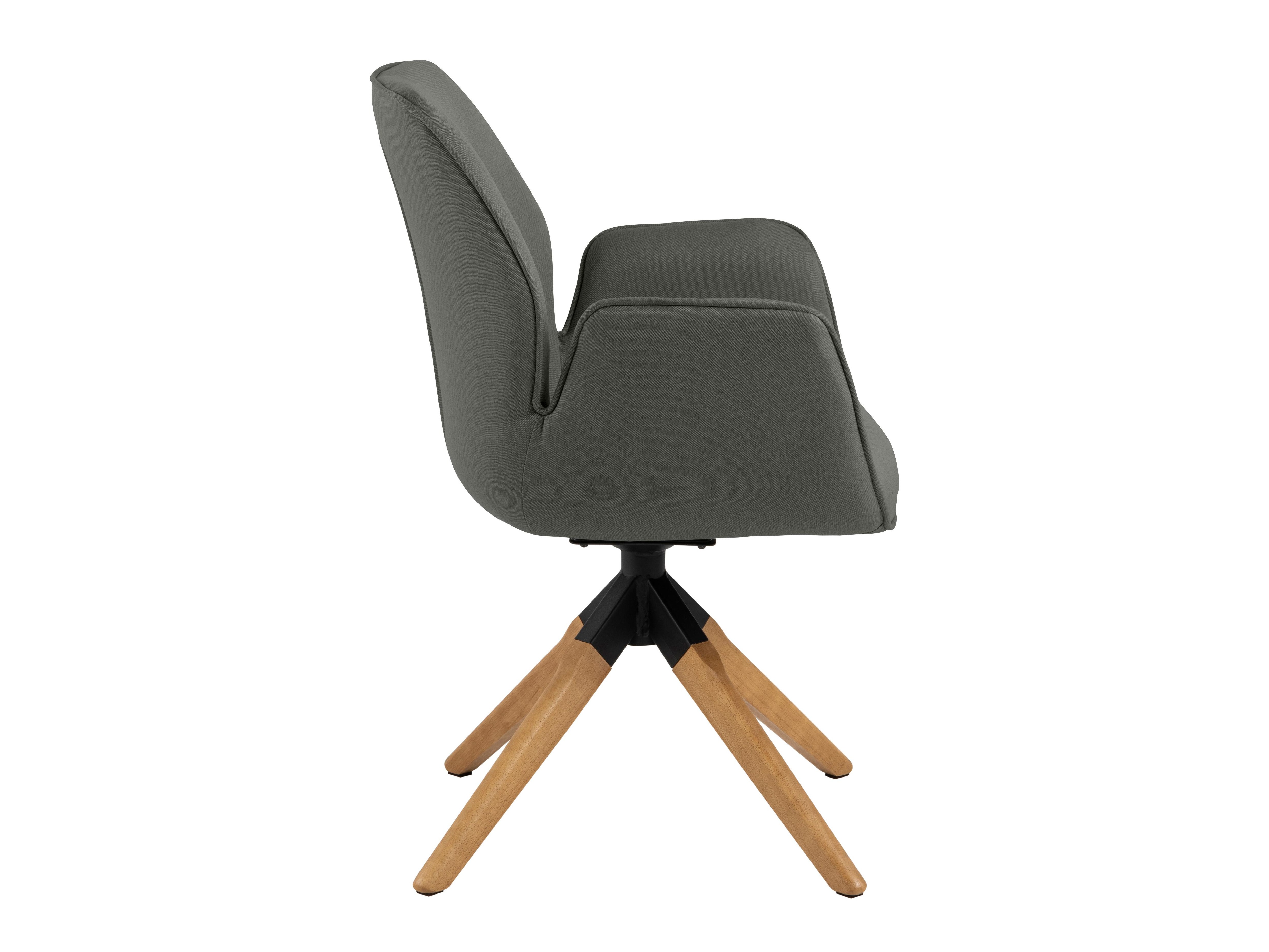 Chair Norsica 391 (Dark grey + Light wood)