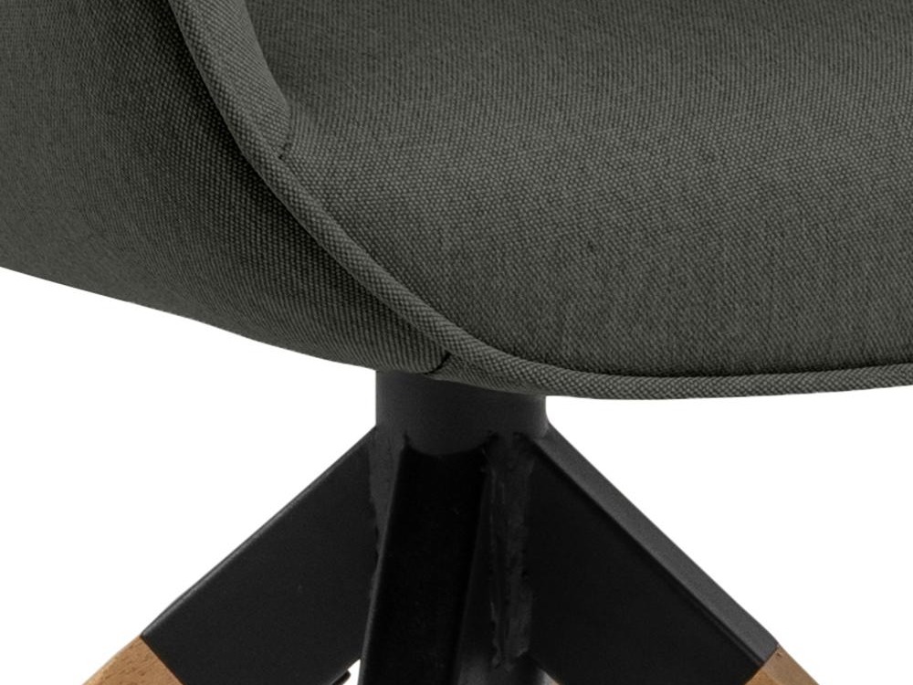 Chair Norsica 391 (Dark grey + Light wood)