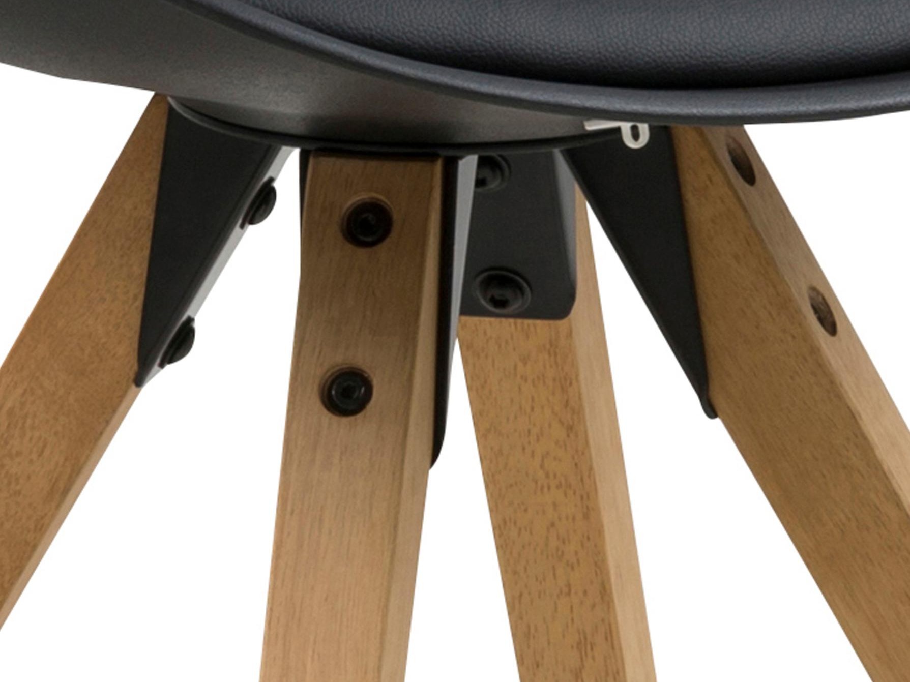 Chair Norsica 133 (Black + Light wood)