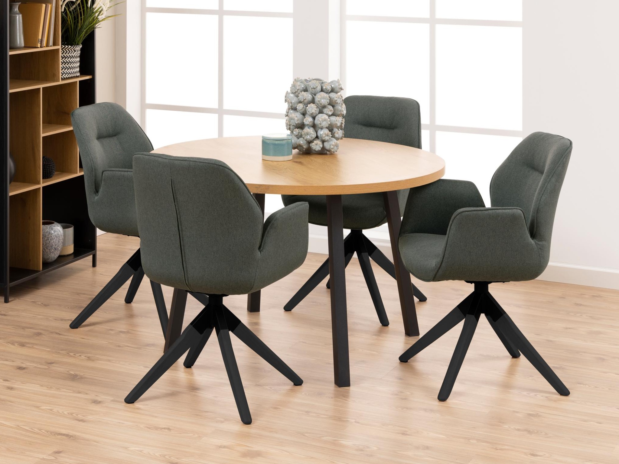 Chair Norsica 392 (Dark grey + Black)