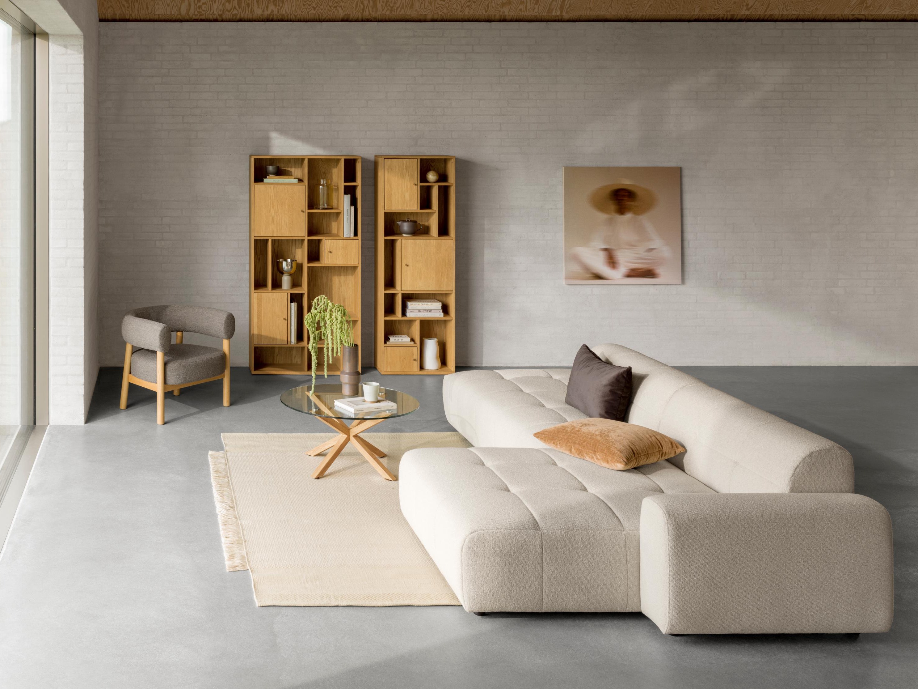 Coffee table Norsica 112 (Light brown)