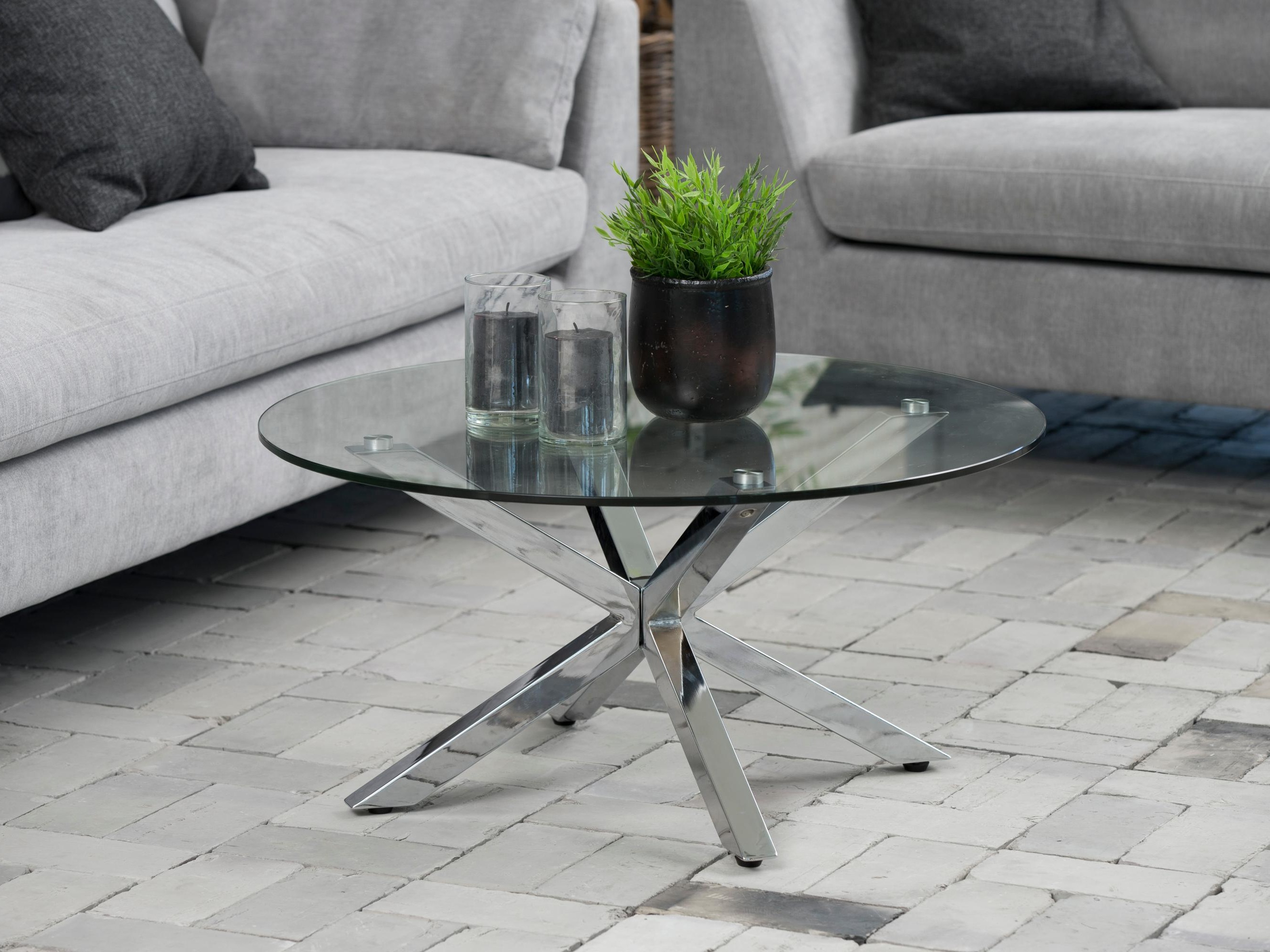 Coffee table Norsica 112 (Silver)