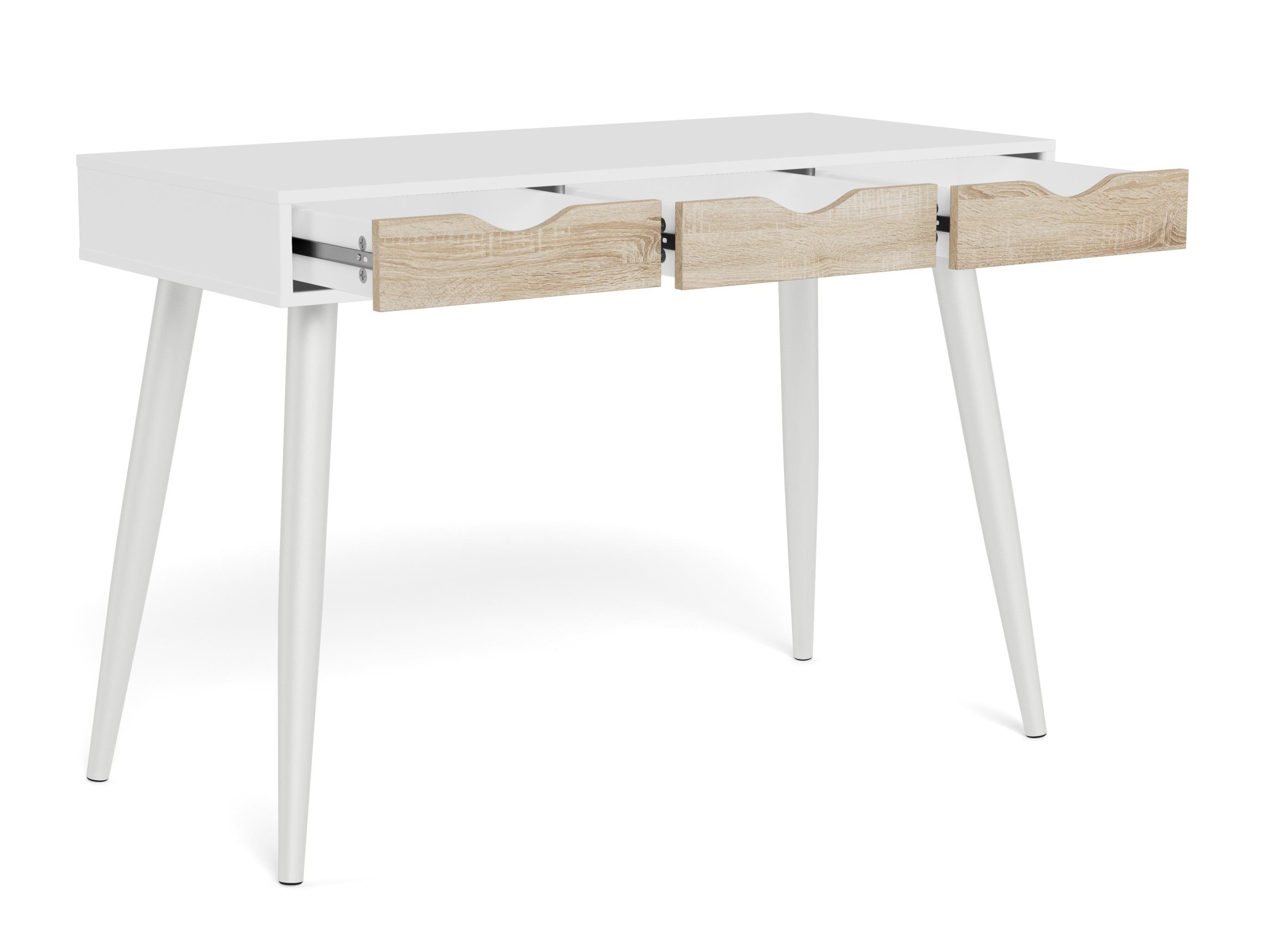 Desk Norsica 113 (White + Oak)