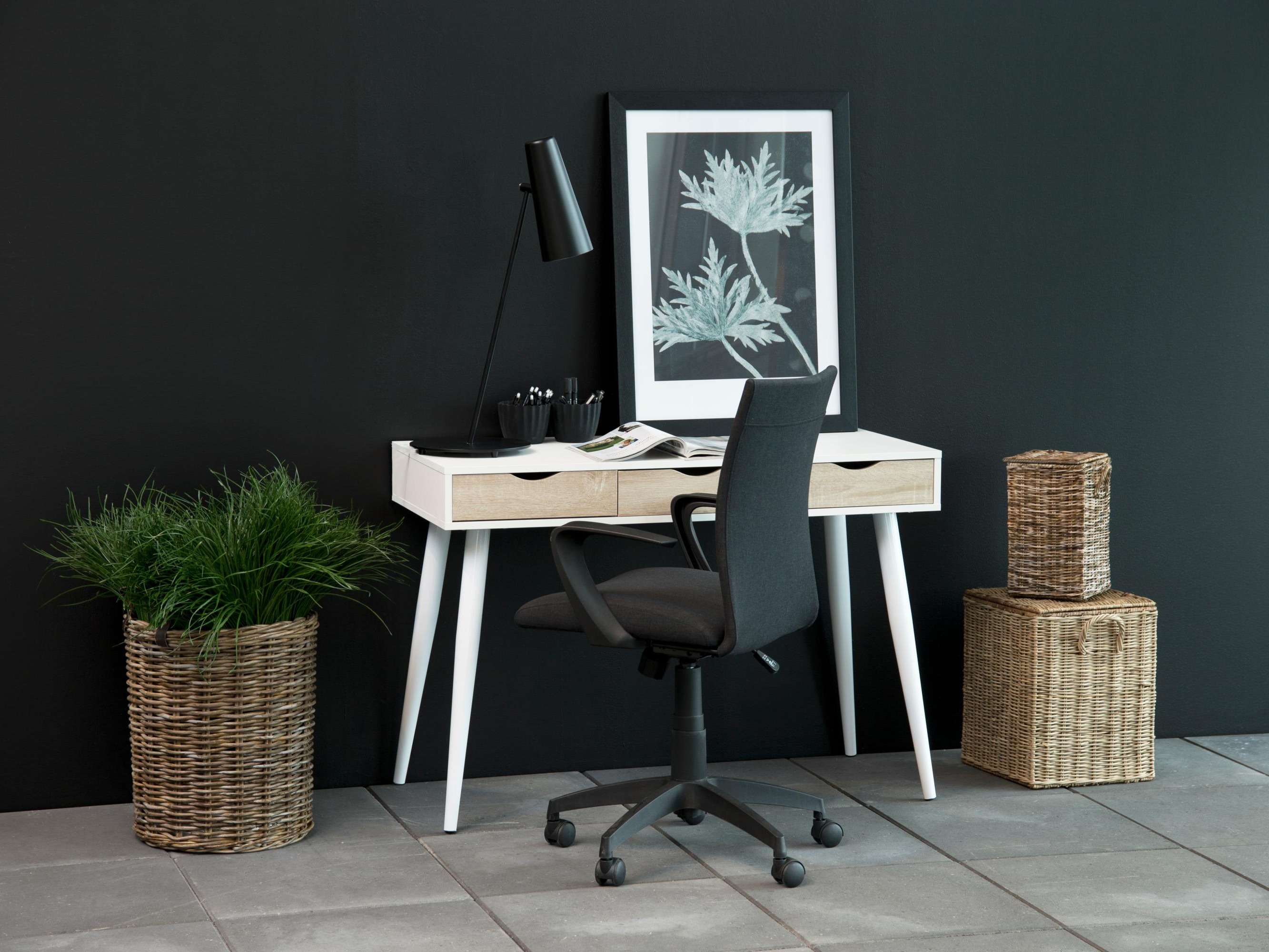 Desk Norsica 113 (White + Oak)