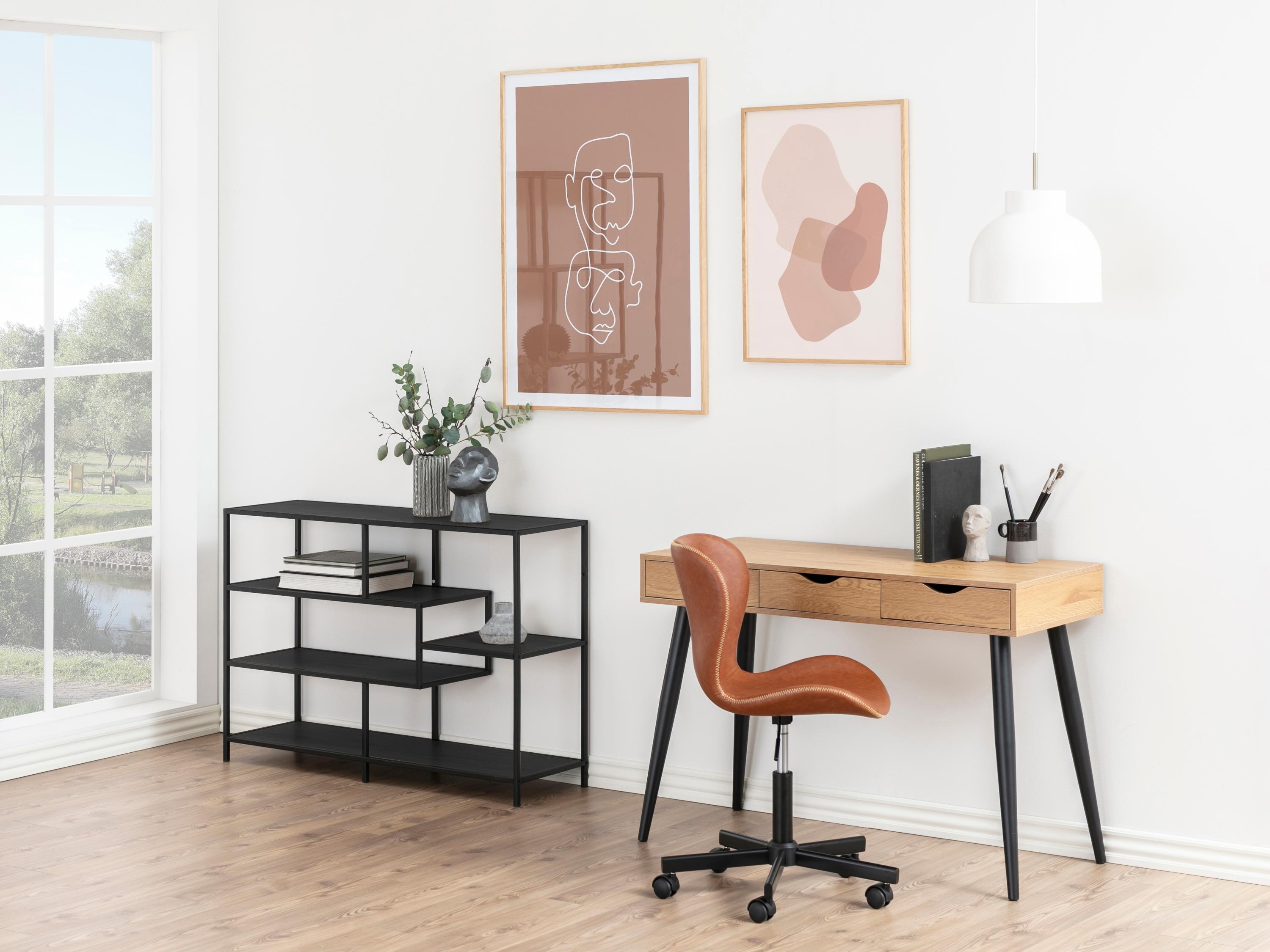 Desk Norsica 113 (Wild oak + Black)