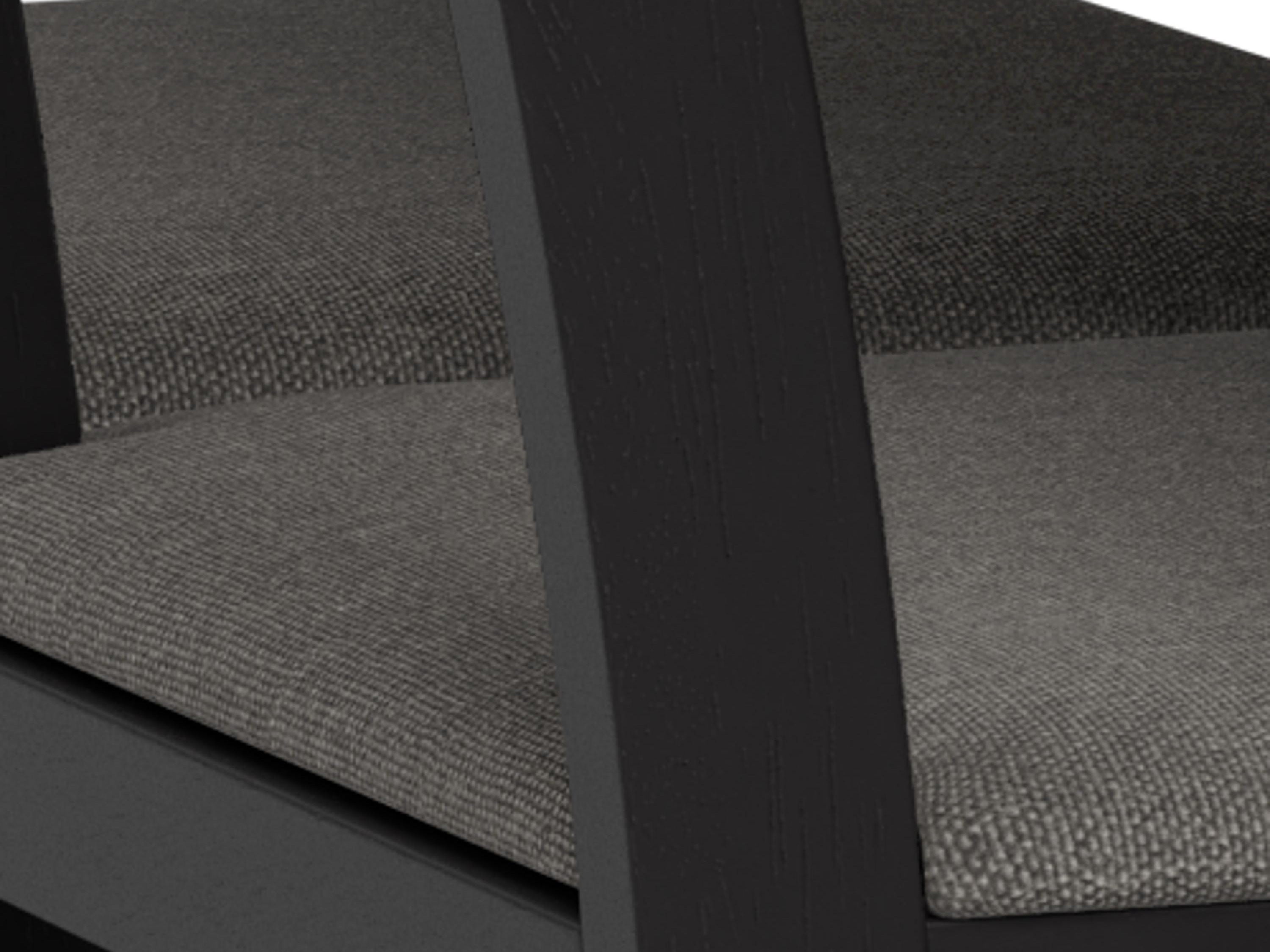 Dining set Norsica 857 (Black + Light grey)