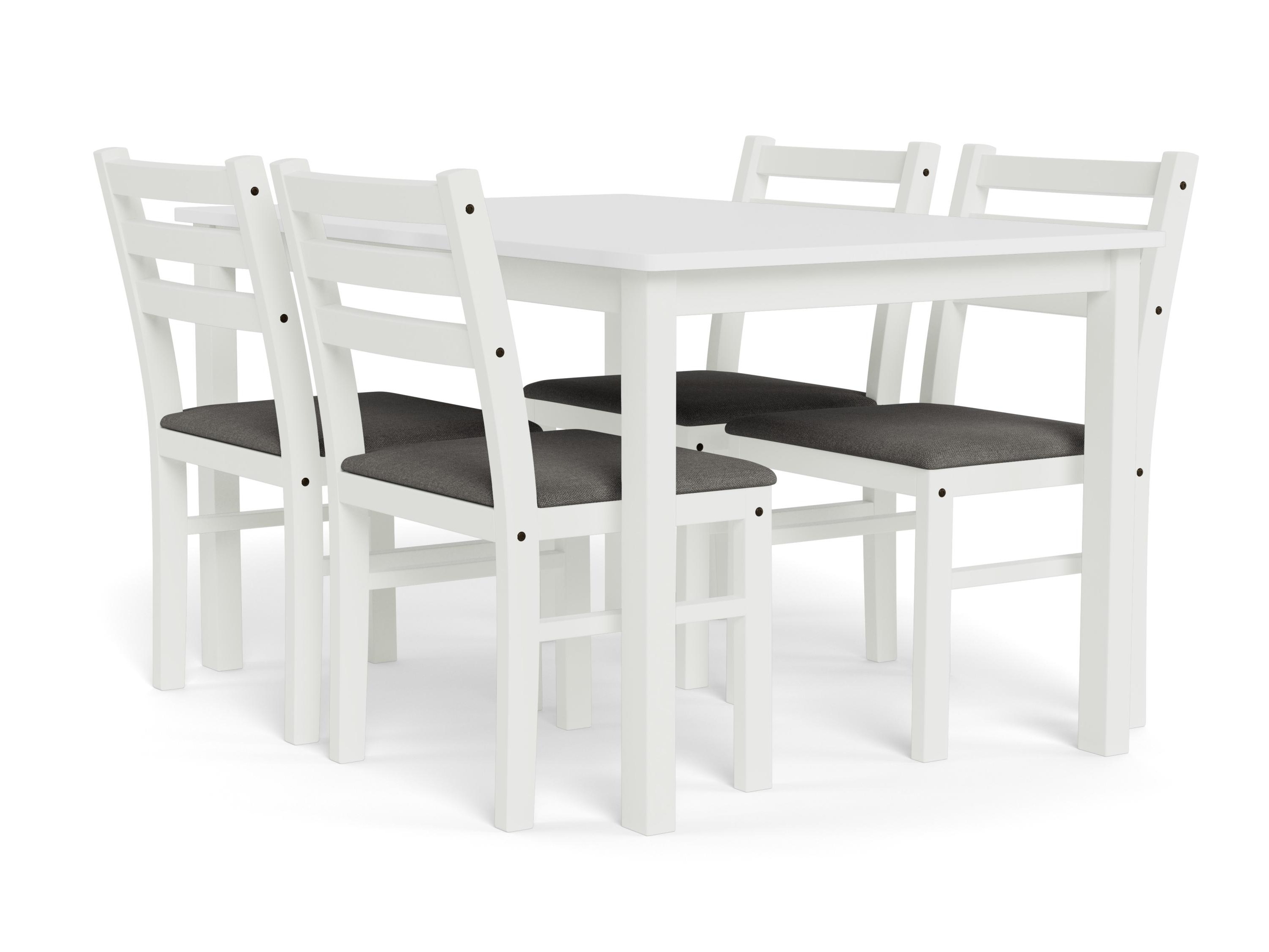 Dining set Norsica 857 (White + Light grey)