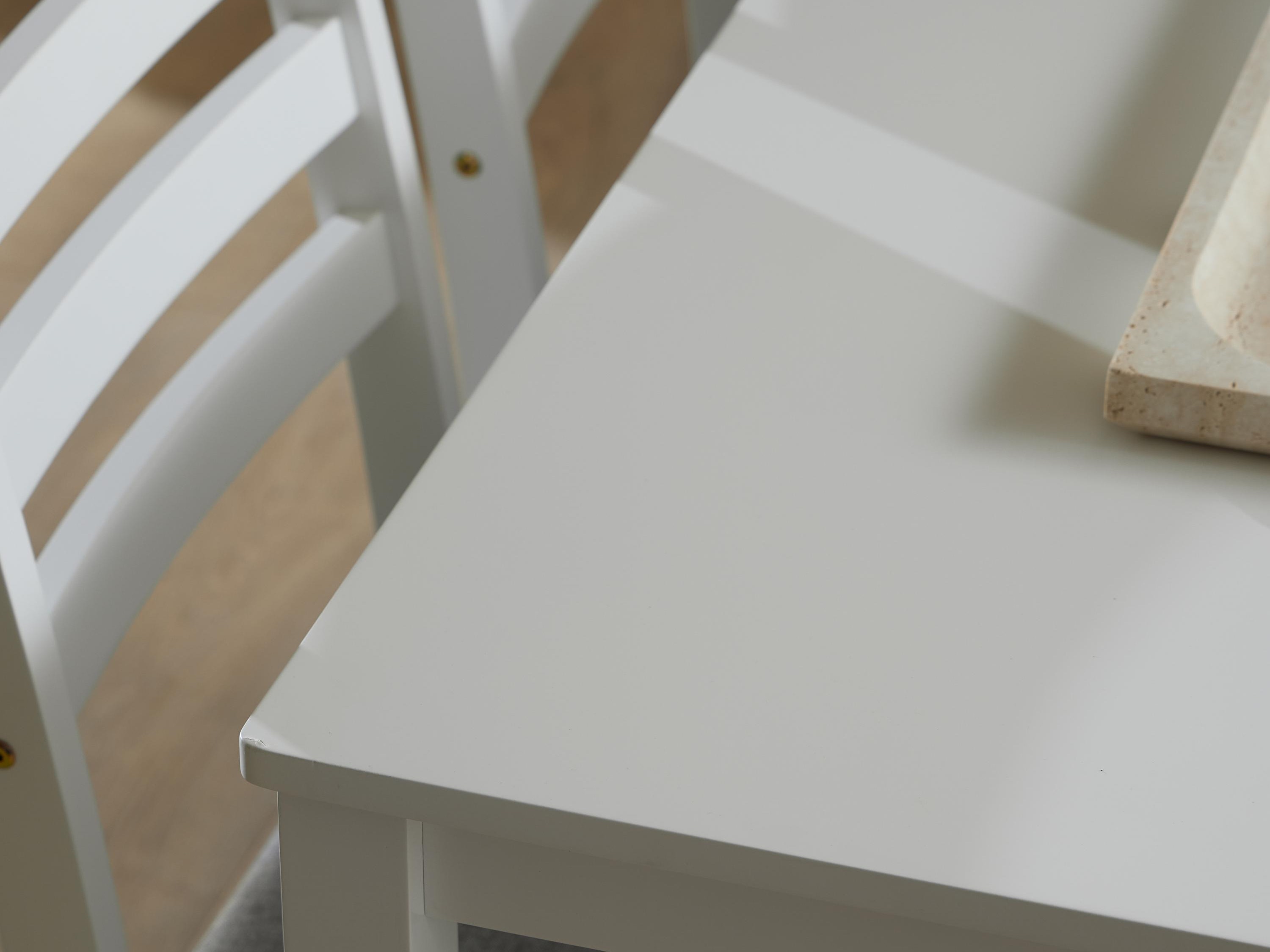 Dining set Norsica 857 (White + Light grey)
