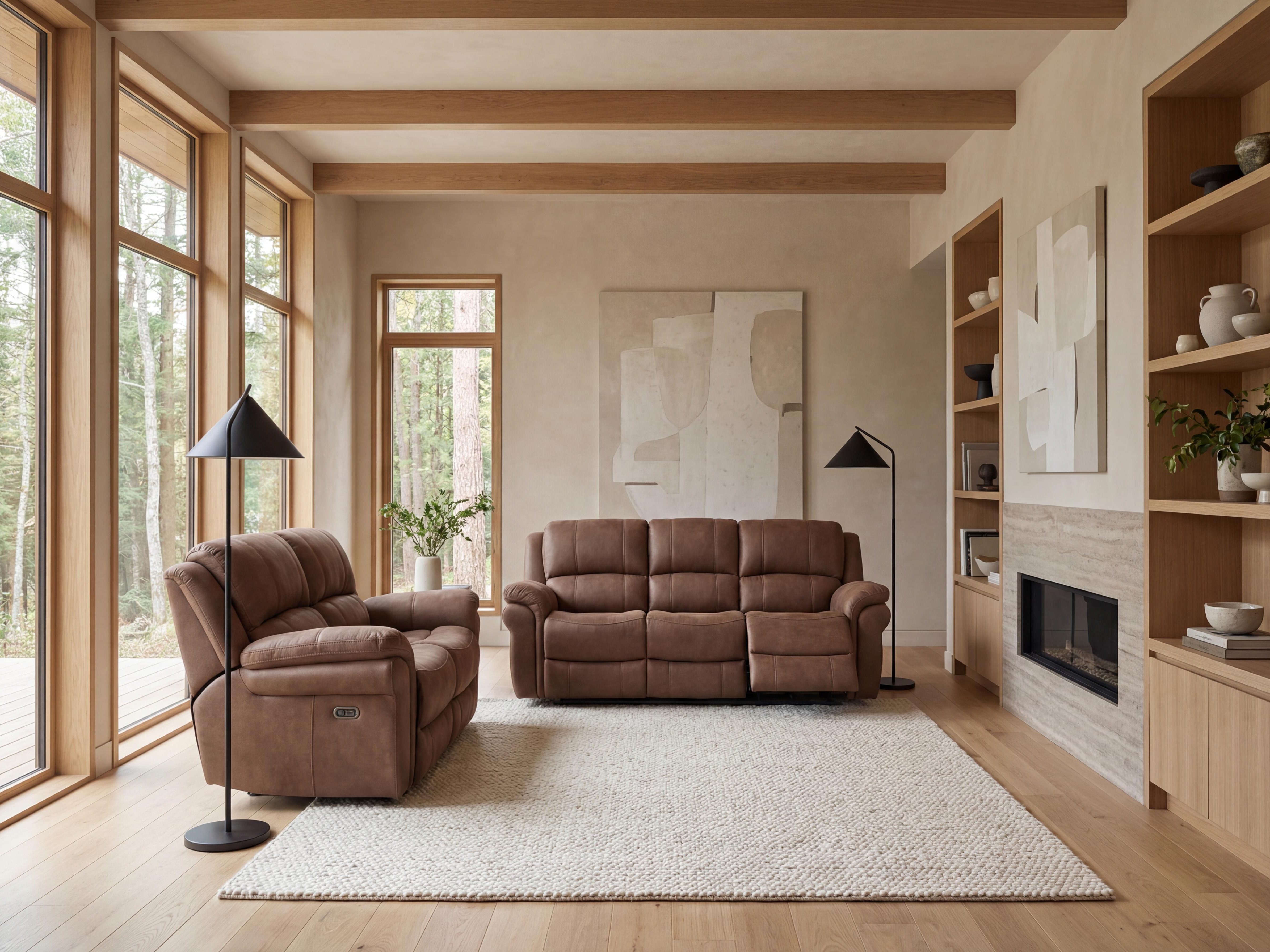 Recliner sofa Vercali 102 (Brown)