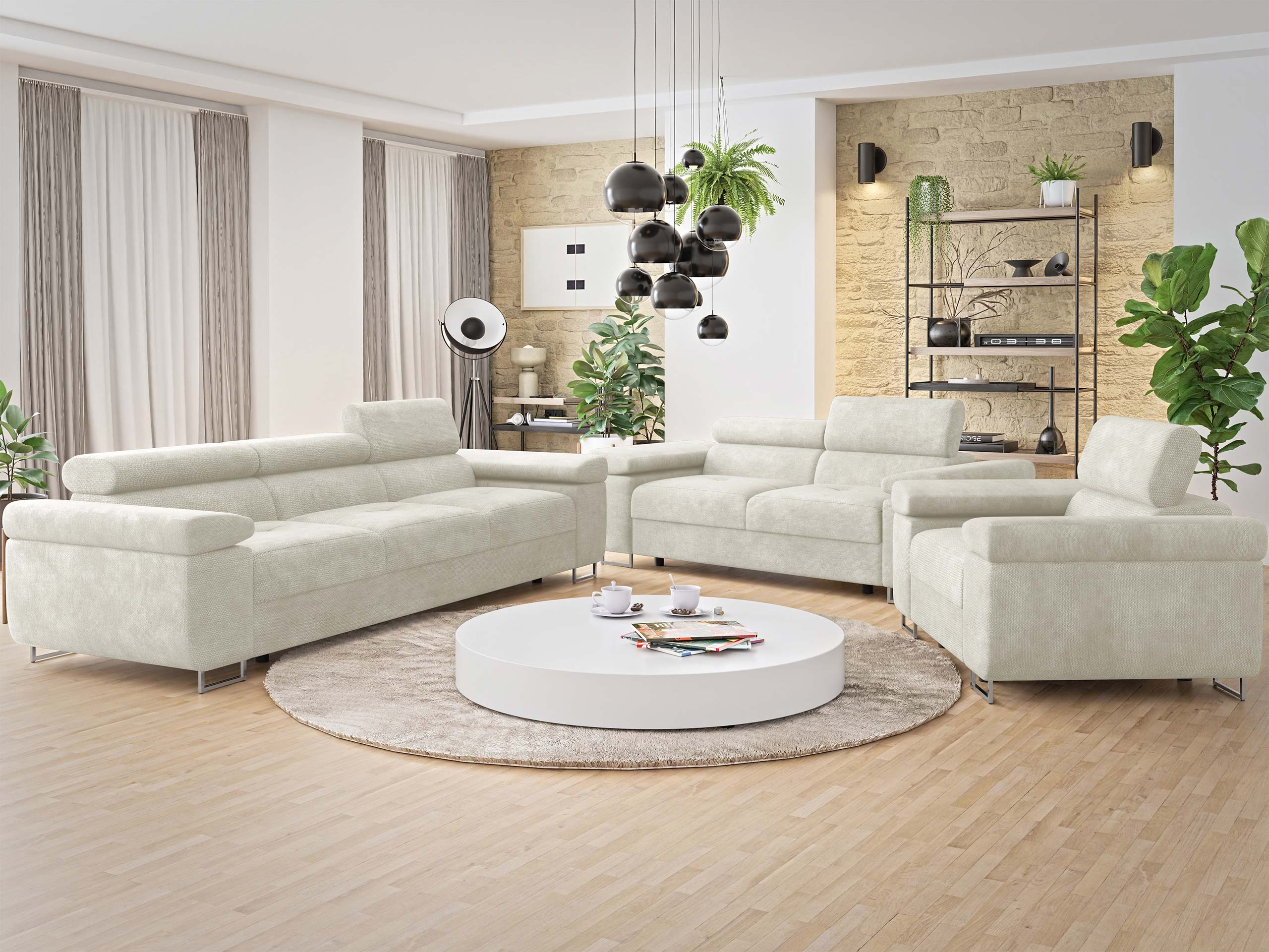 Upholstered furniture set Comfivo Vinetum (Lumo 55)