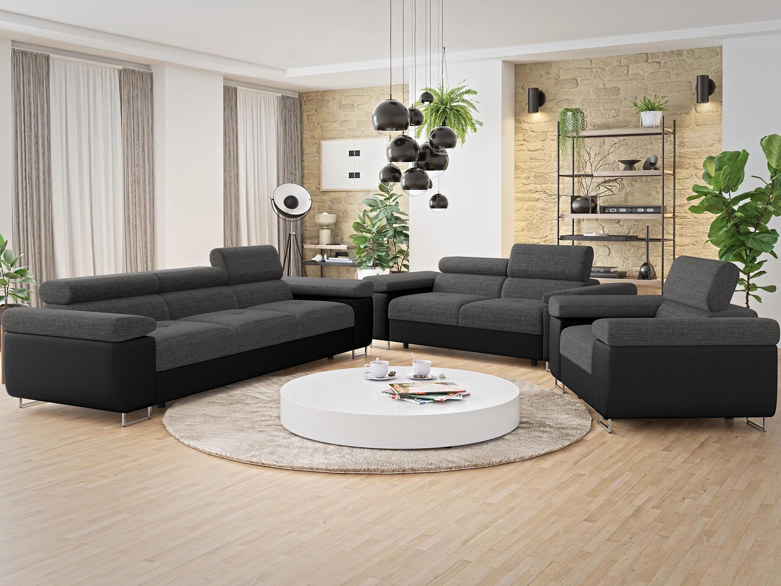 Upholstered furniture set Comfivo Vinetum (Soft 011 + Lux 06)